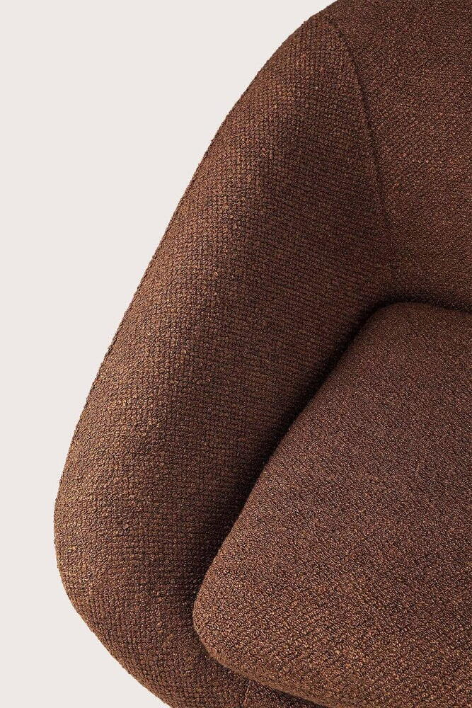 Ethnicraft Fauteuil 'Barrow' Structuurstof, kleur Koper