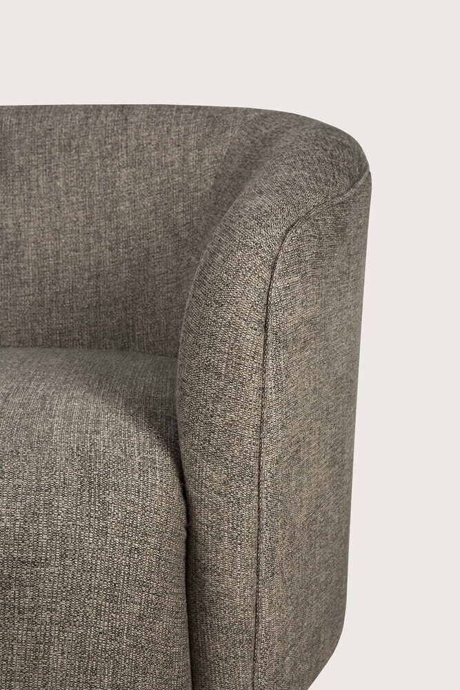 Ethnicraft 3-zits Bank 'Ellipse' Geweven stof, kleur Ash