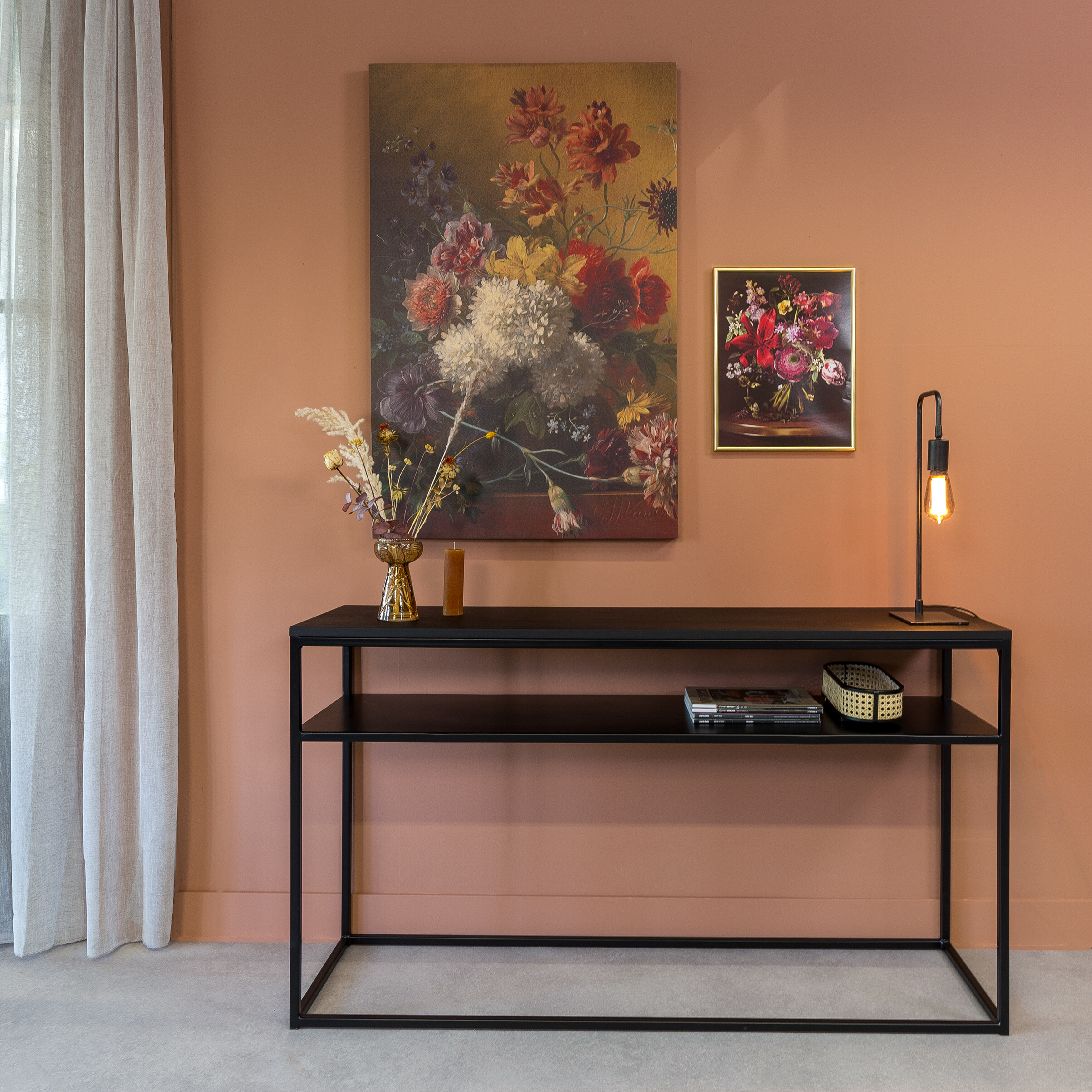 BASE Sidetable 'Devon' 150cm, kleur Zwart BASE Sidetable 'Devon' 150cm, kleur Zwart