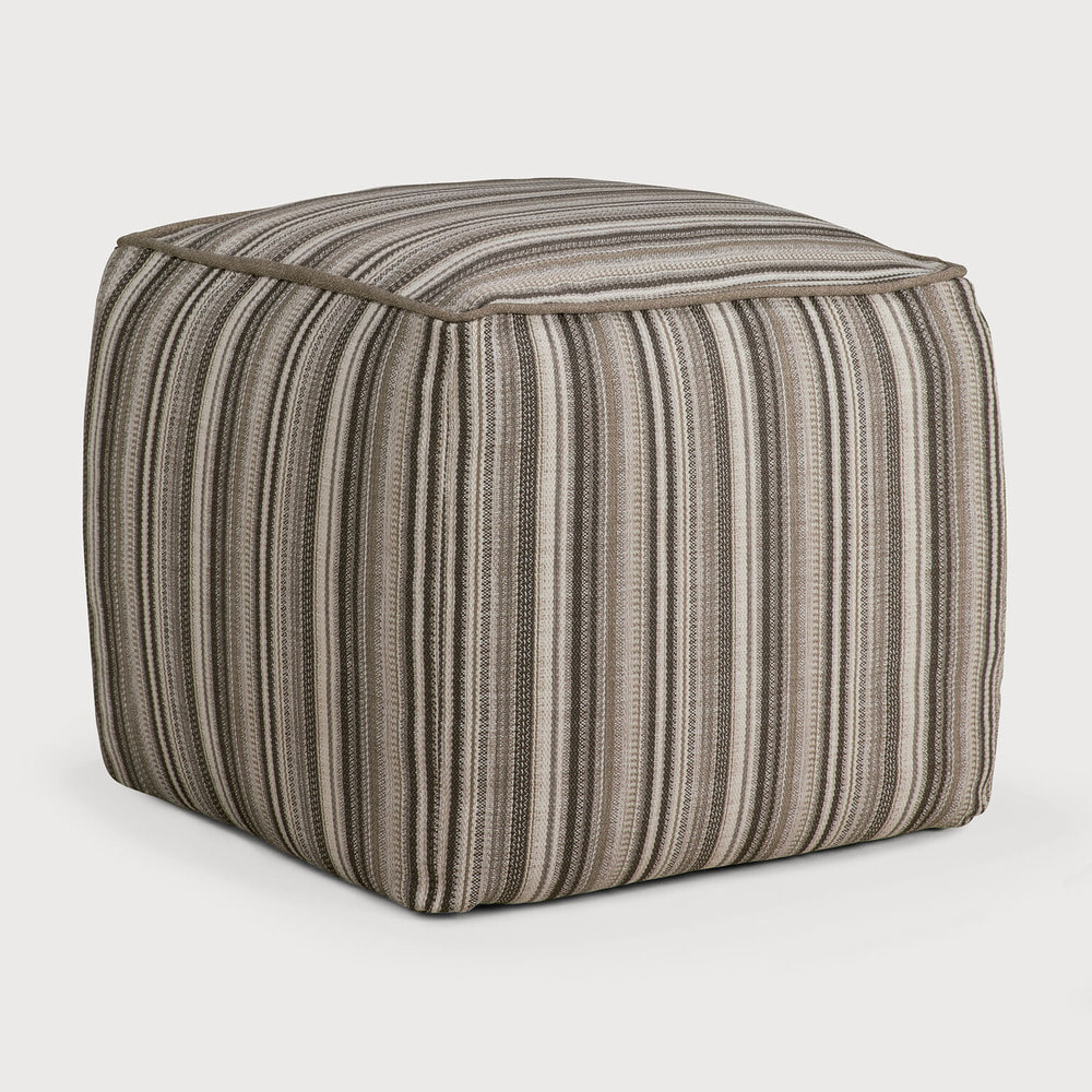 Ethnicraft Outdoor Poef 'Zahara' Stripe