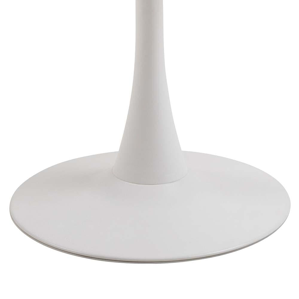 Bendt Ronde Bistrotafel 'Tempest' Keramiek met marmerlook, 90cm, kleur Wit