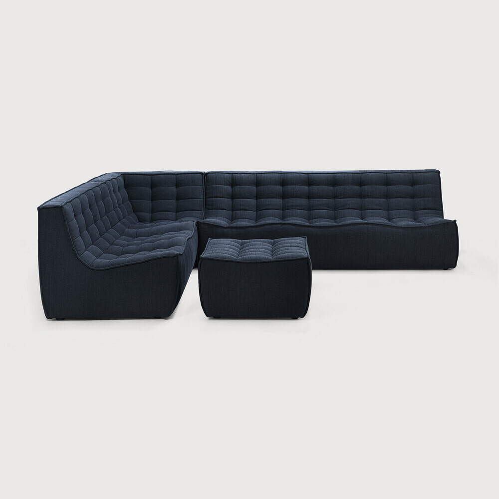 Ethnicraft Modulaire Bank 'N701' Eco, 1-zits, kleur Graphite