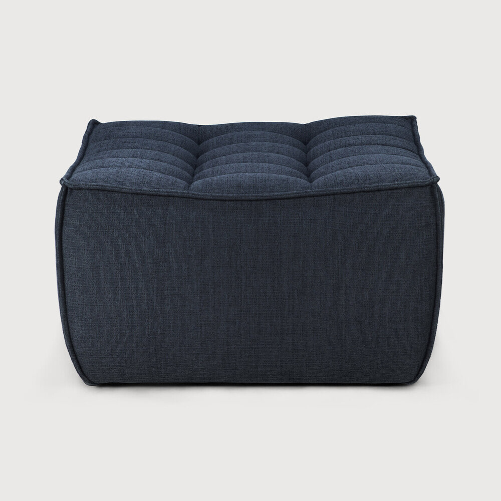 Ethnicraft Hocker 'N701' Eco, 70 x 70cm, kleur Graphite