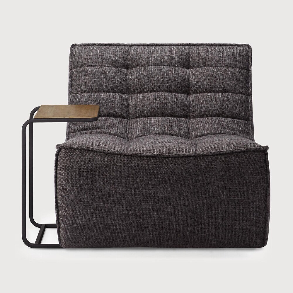 Ethnicraft Modulaire Bank 'N701' 1-zits, kleur Donkergrijs
