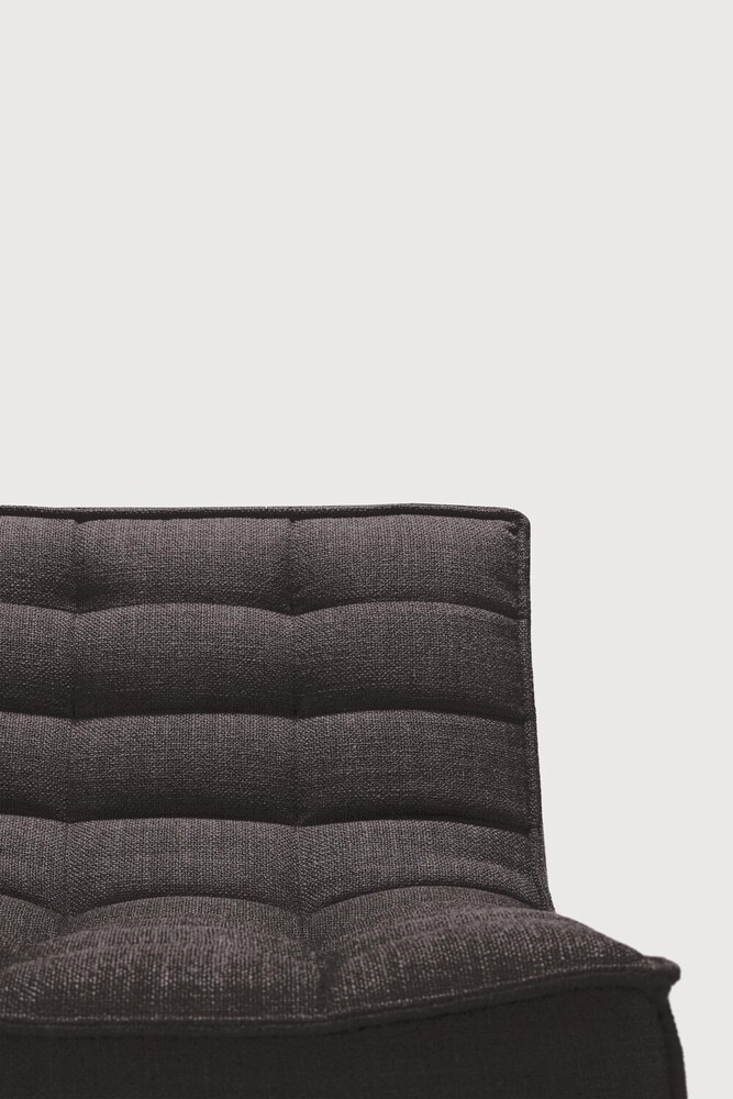 Ethnicraft Modulaire Bank 'N701' 2-zits, kleur Donkergrijs