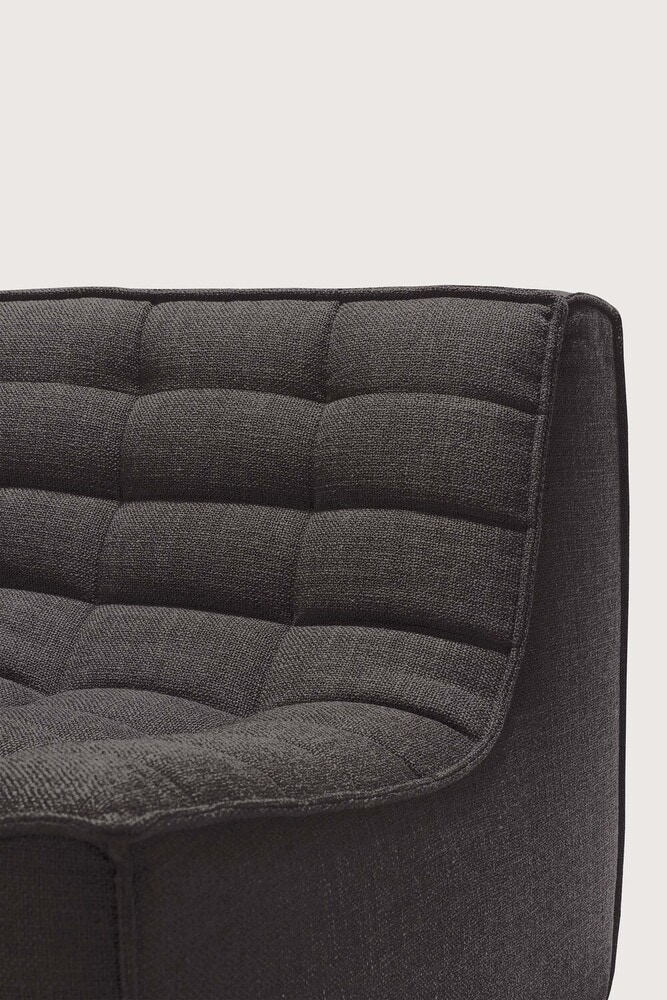 Ethnicraft Modulaire Bank 'N701' 3-zits, kleur Donkergrijs