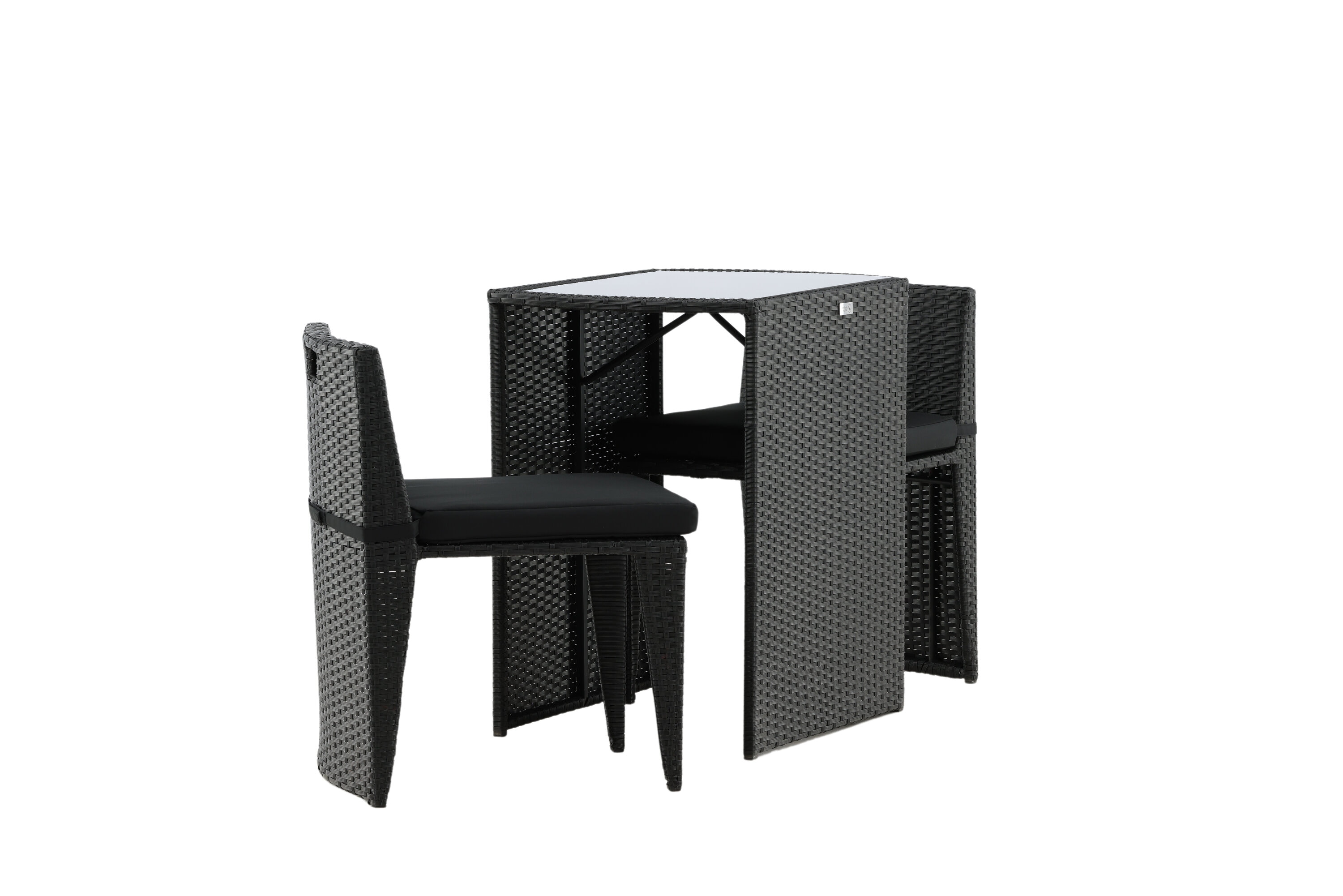 Nohr Bistroset 'Daneisha' Wicker, kleur Zwart