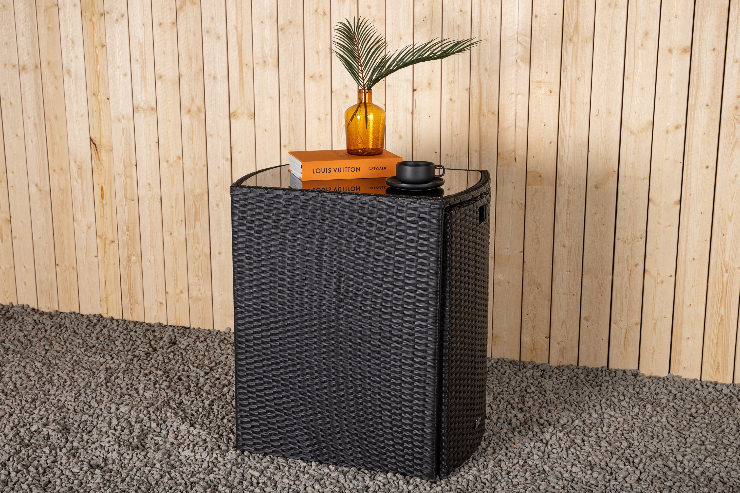 Nohr Bistroset 'Daneisha' Wicker, kleur Zwart
