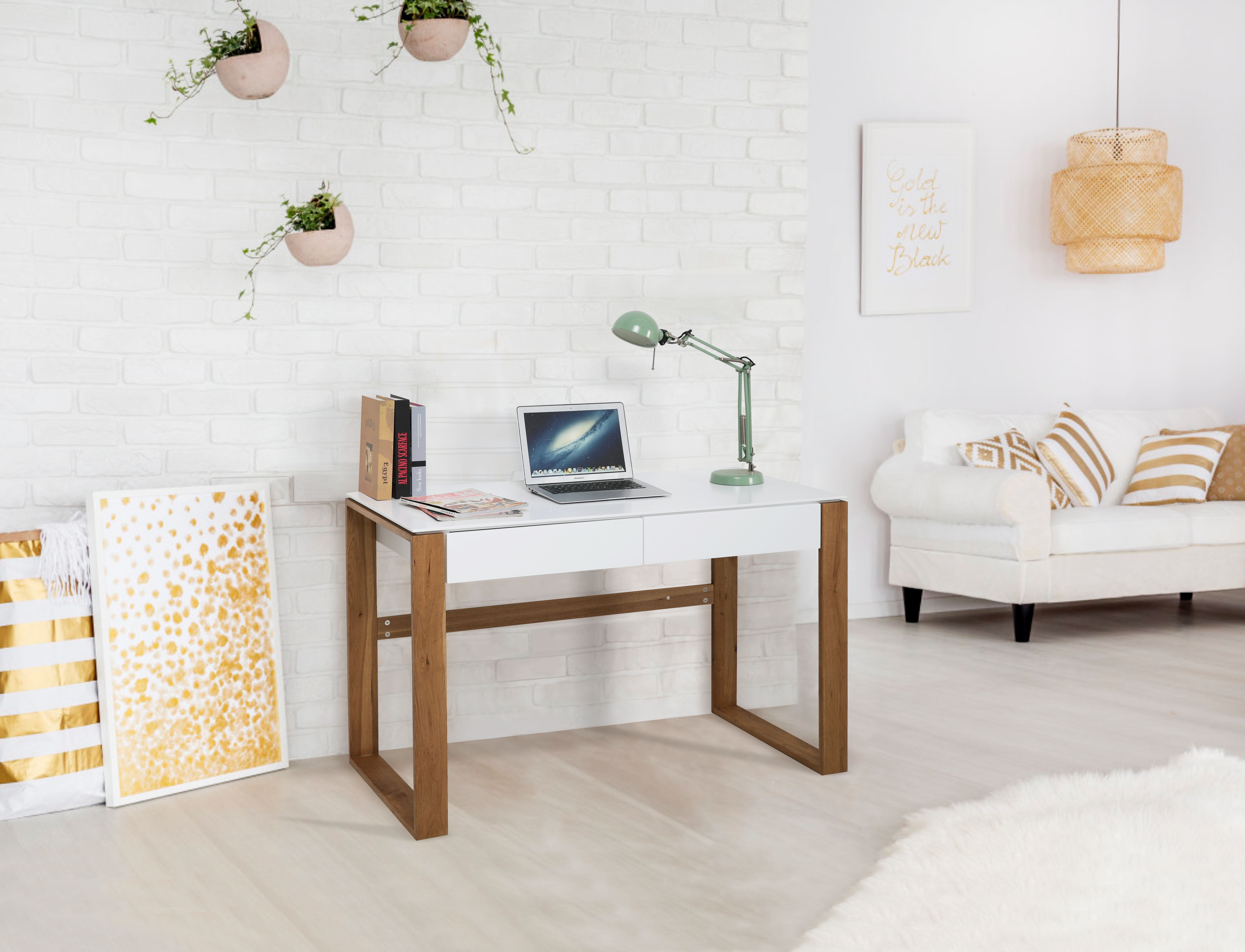 Artistiq Bureau 'Ismael' 120 x 60cm, met 2 laden
