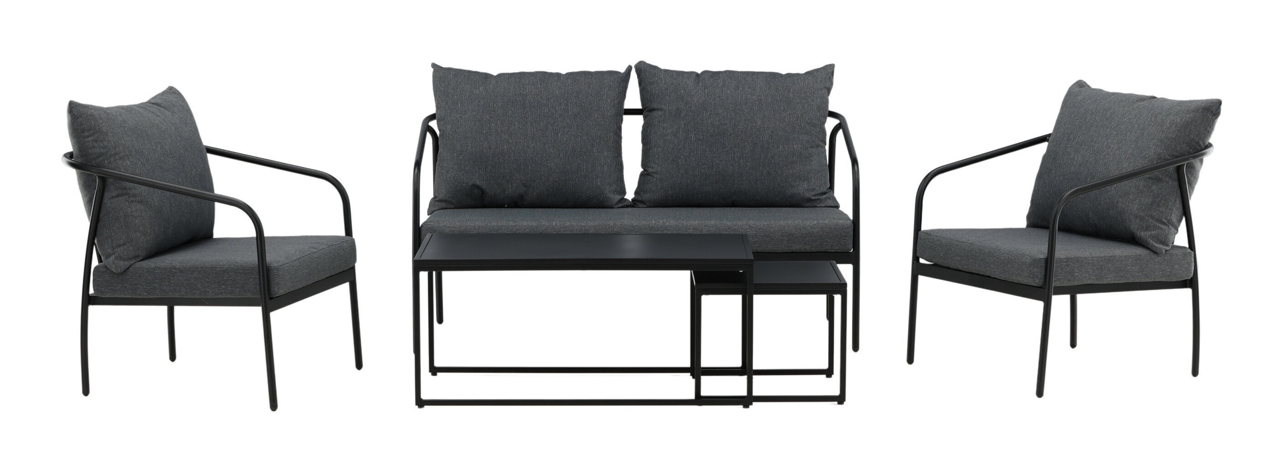 Nohr Loungeset 'Rebeccah' Met bank, 2 loungestoelen en 2 tafels
