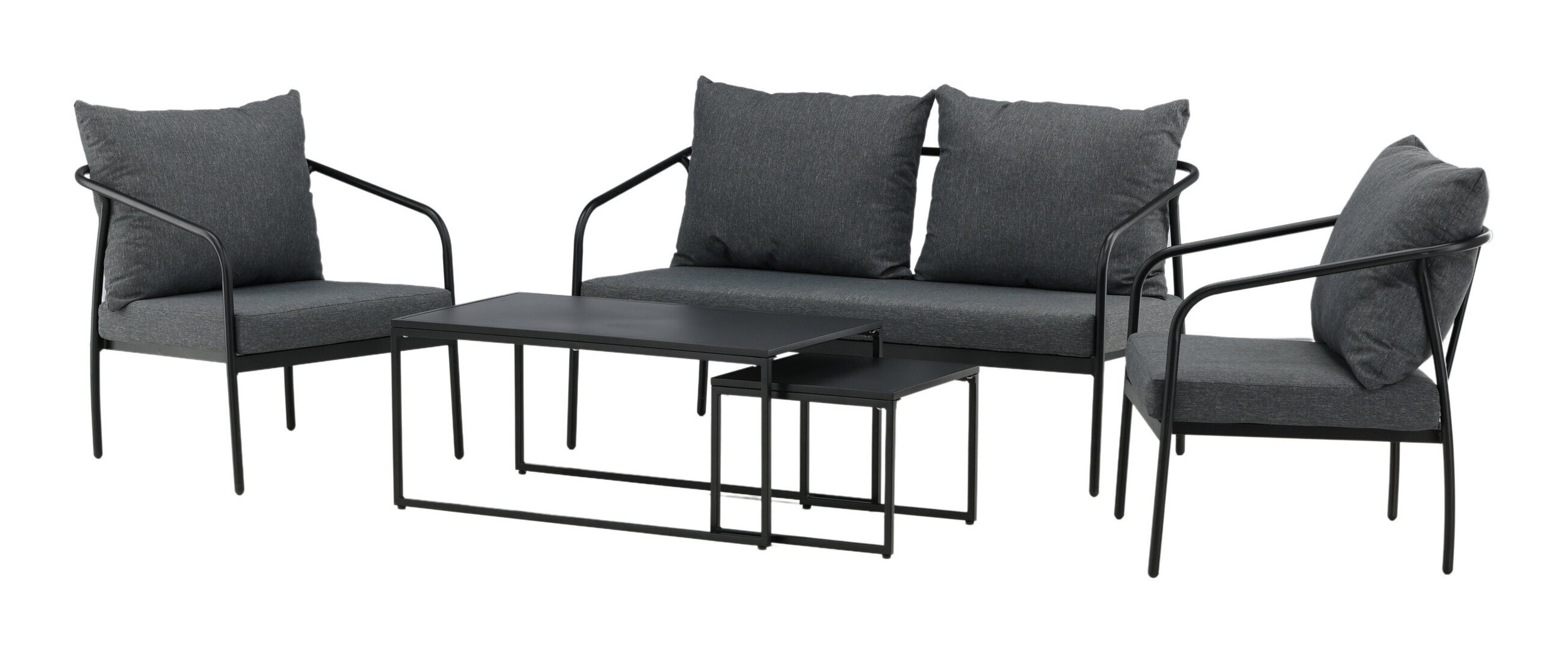 Nohr Loungeset 'Rebeccah' Met bank, 2 loungestoelen en 2 tafels