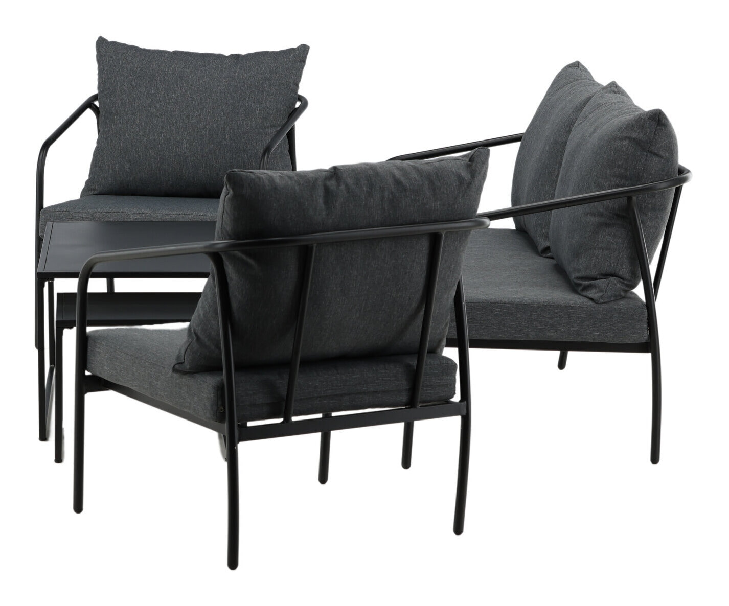 Nohr Loungeset 'Rebeccah' Met bank, 2 loungestoelen en 2 tafels