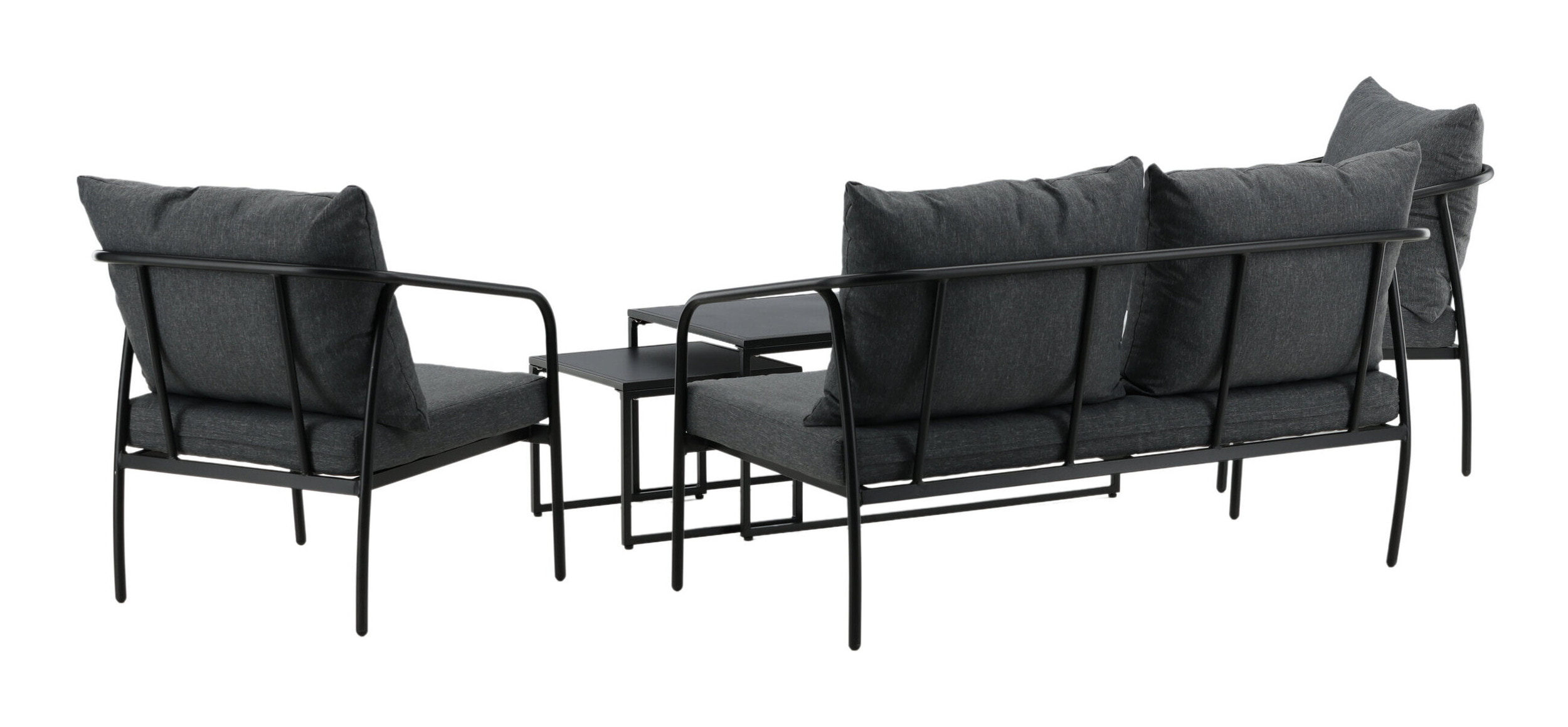Nohr Loungeset 'Rebeccah' Met bank, 2 loungestoelen en 2 tafels