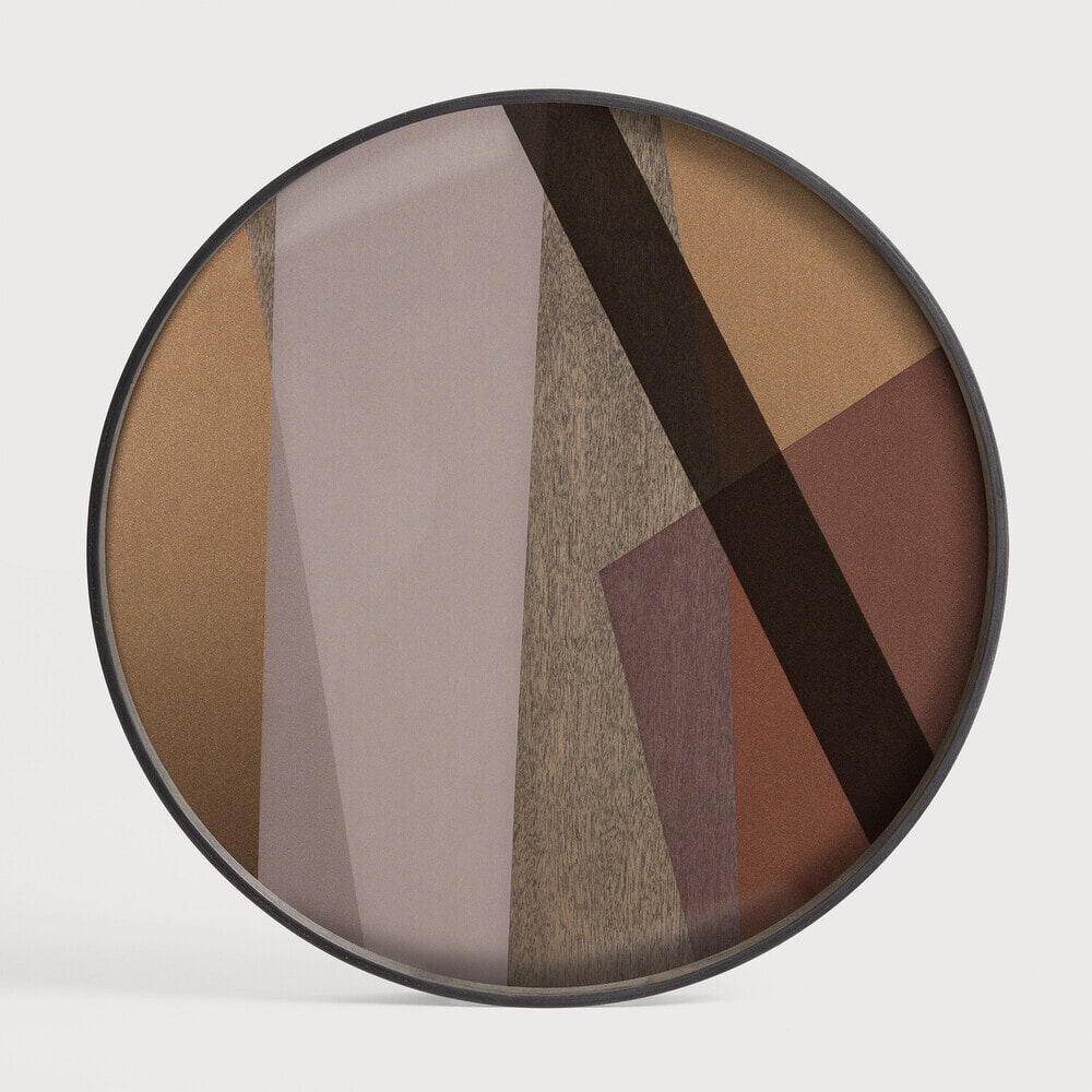 Ethnicraft Rond Dienblad Composed Angles 61cm - Pinot