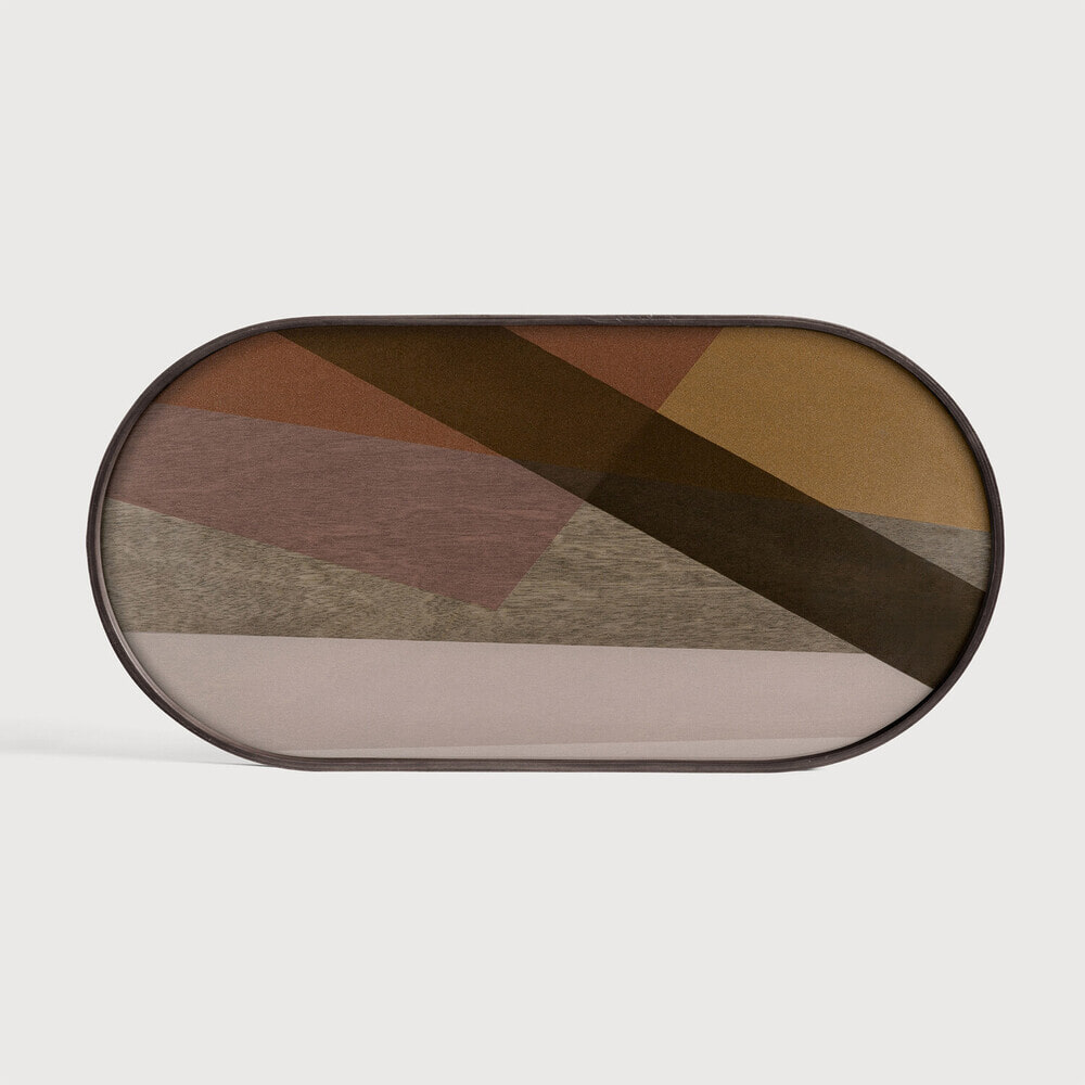 Ethnicraft Ovaal Dienblad Composed Angles 71 x 36cm - Pinot