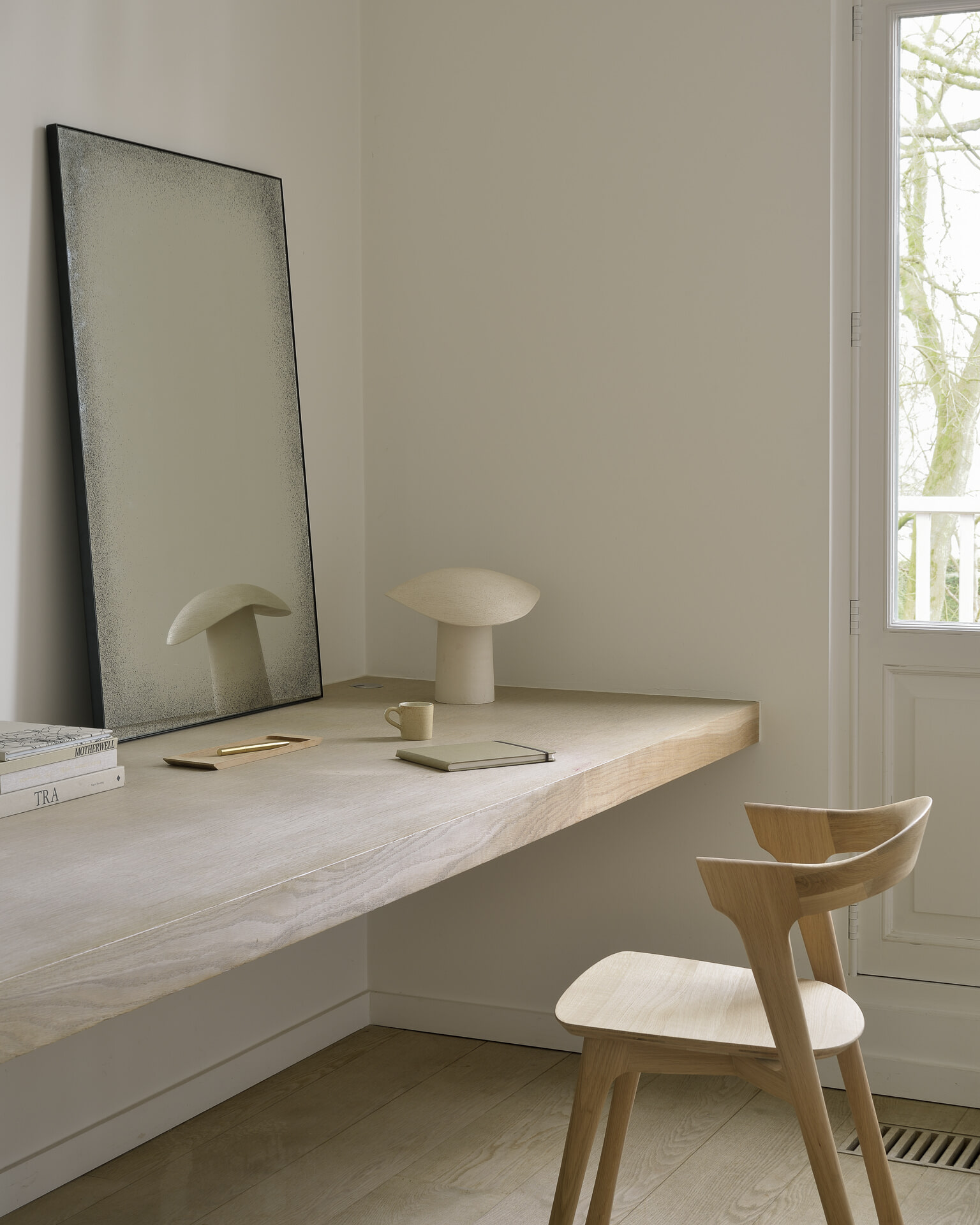 Ethnicraft Eetkamerstoel 'Bok' Geolied Eikenhout, kleur Naturel