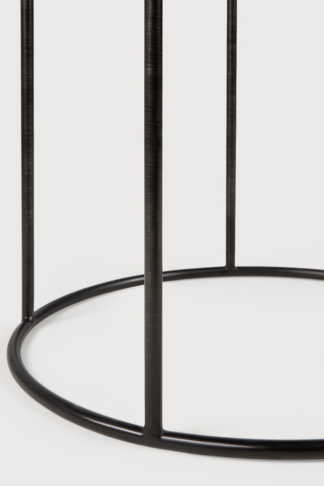 Ethnicraft Ronde Bijzettafel 'Tray' Gelakt Hout, 49cm