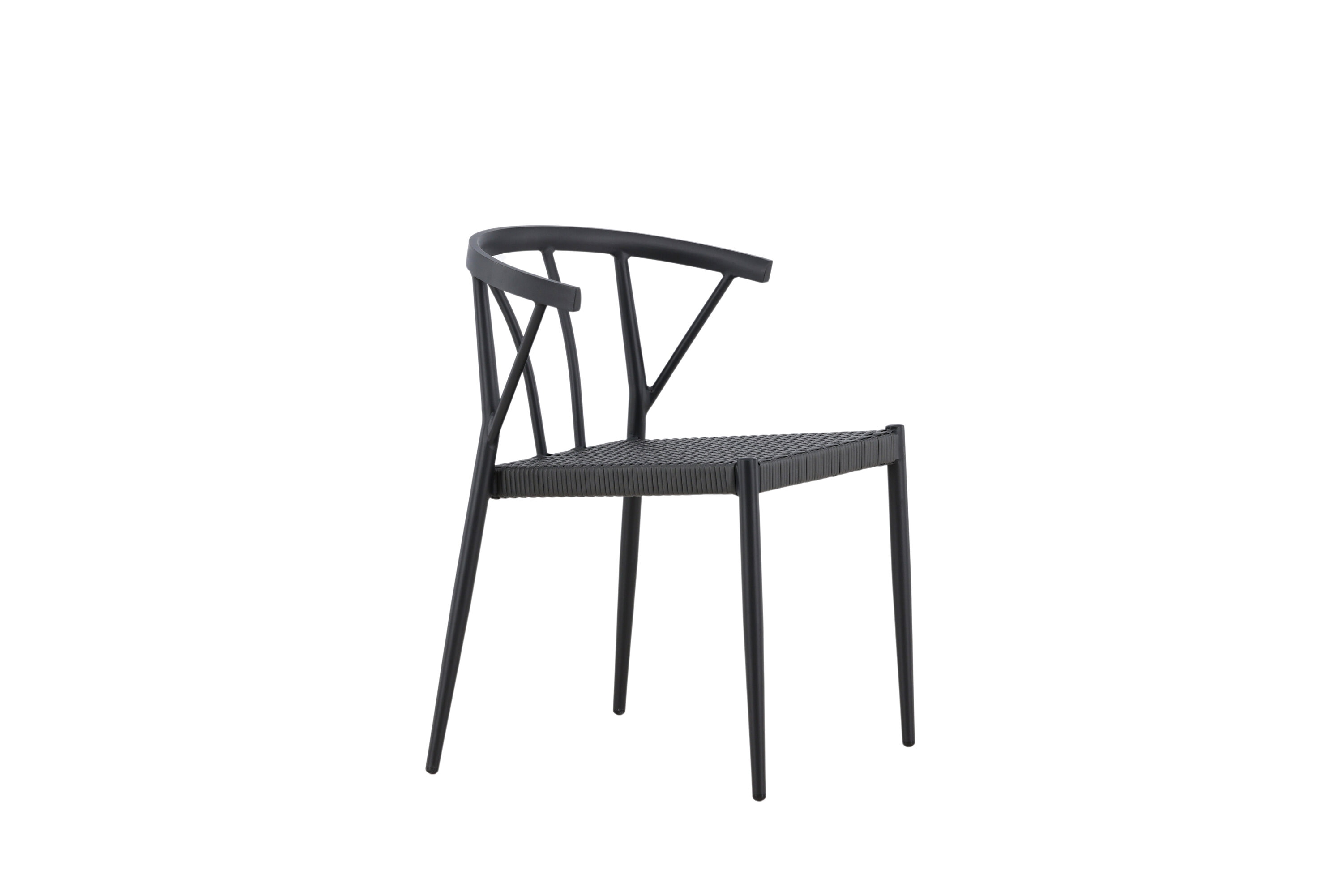 Nohr Tuinstoel 'Charlina' Wicker, kleur Zwart