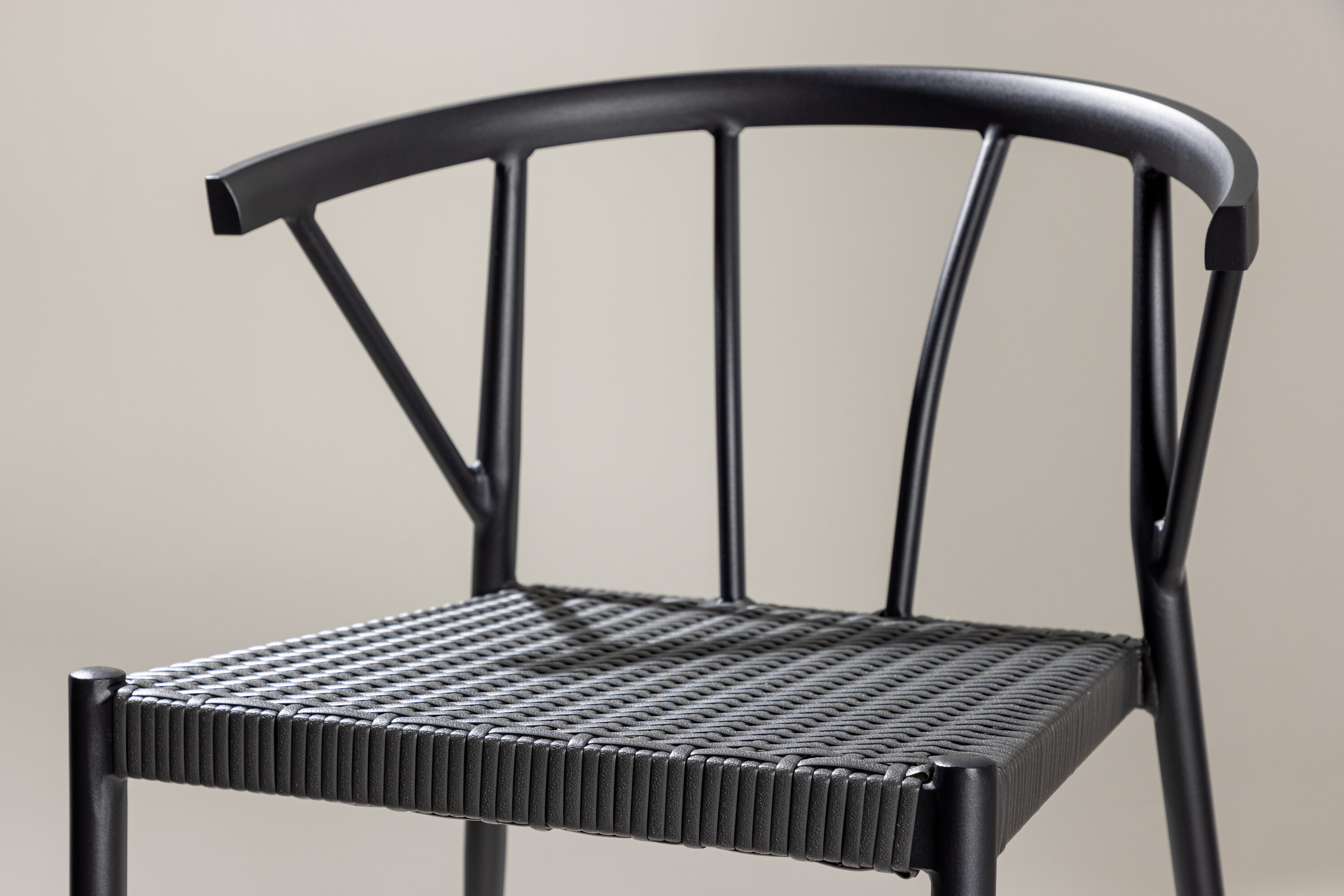 Nohr Tuinstoel 'Charlina' Wicker, kleur Zwart