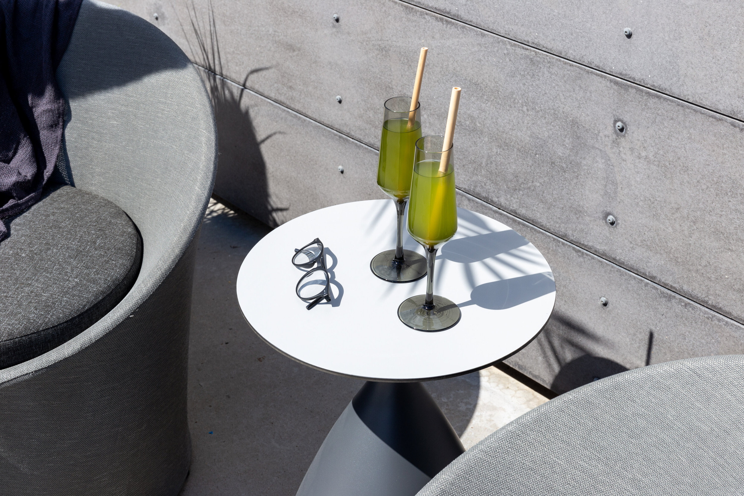 Nohr Loungeset 'Felica' Met 2 stoelen en tafel, kleur Zwart/Grijs