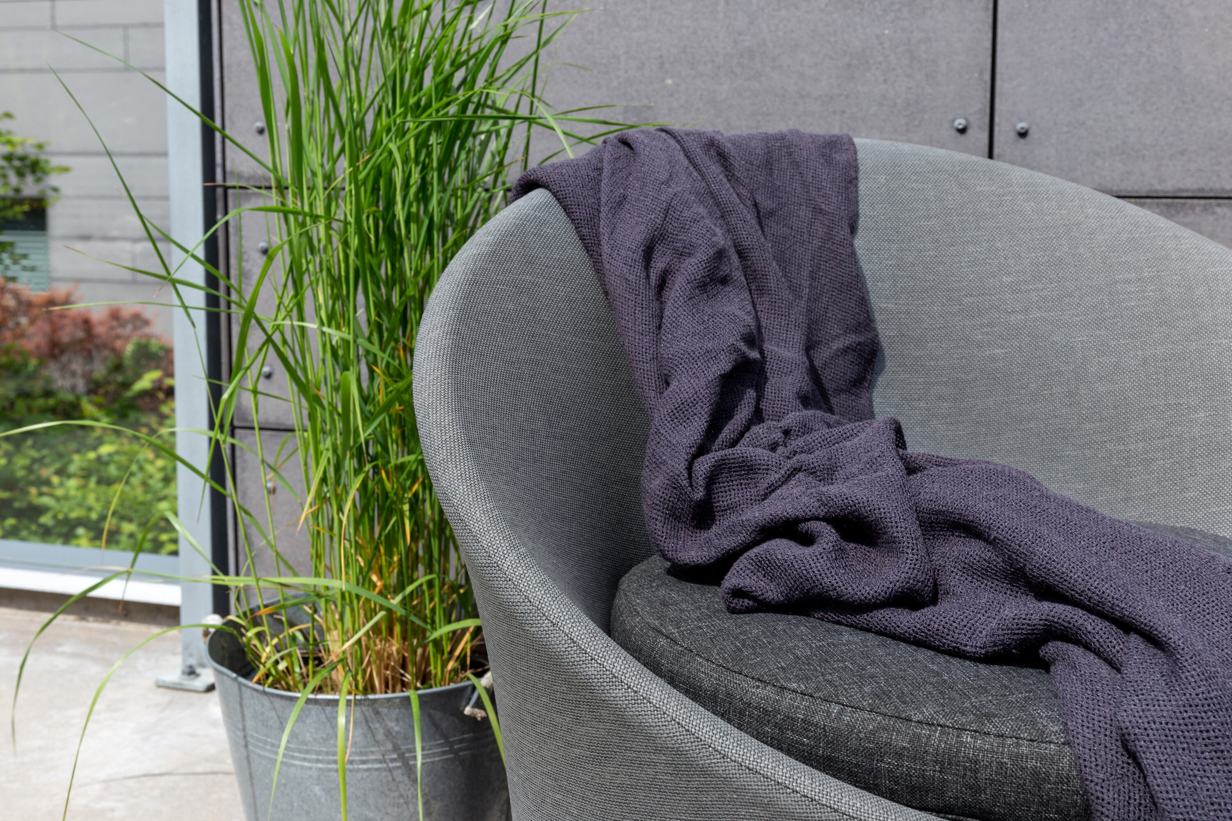 Nohr Loungeset 'Felica' Met 2 stoelen en tafel, kleur Zwart/Grijs