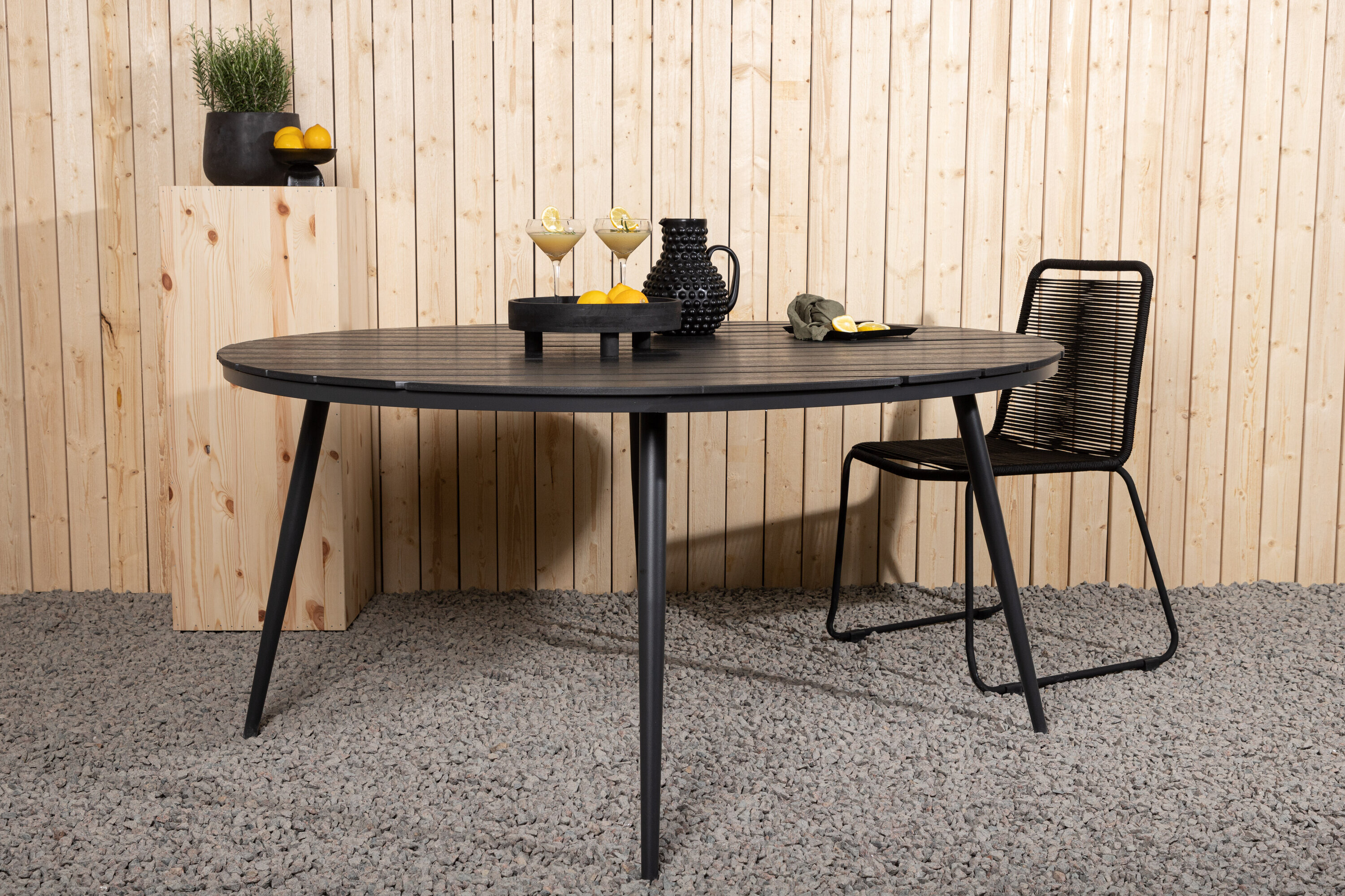 Nohr Ronde Tuintafel Erikka 150cm - Zwart