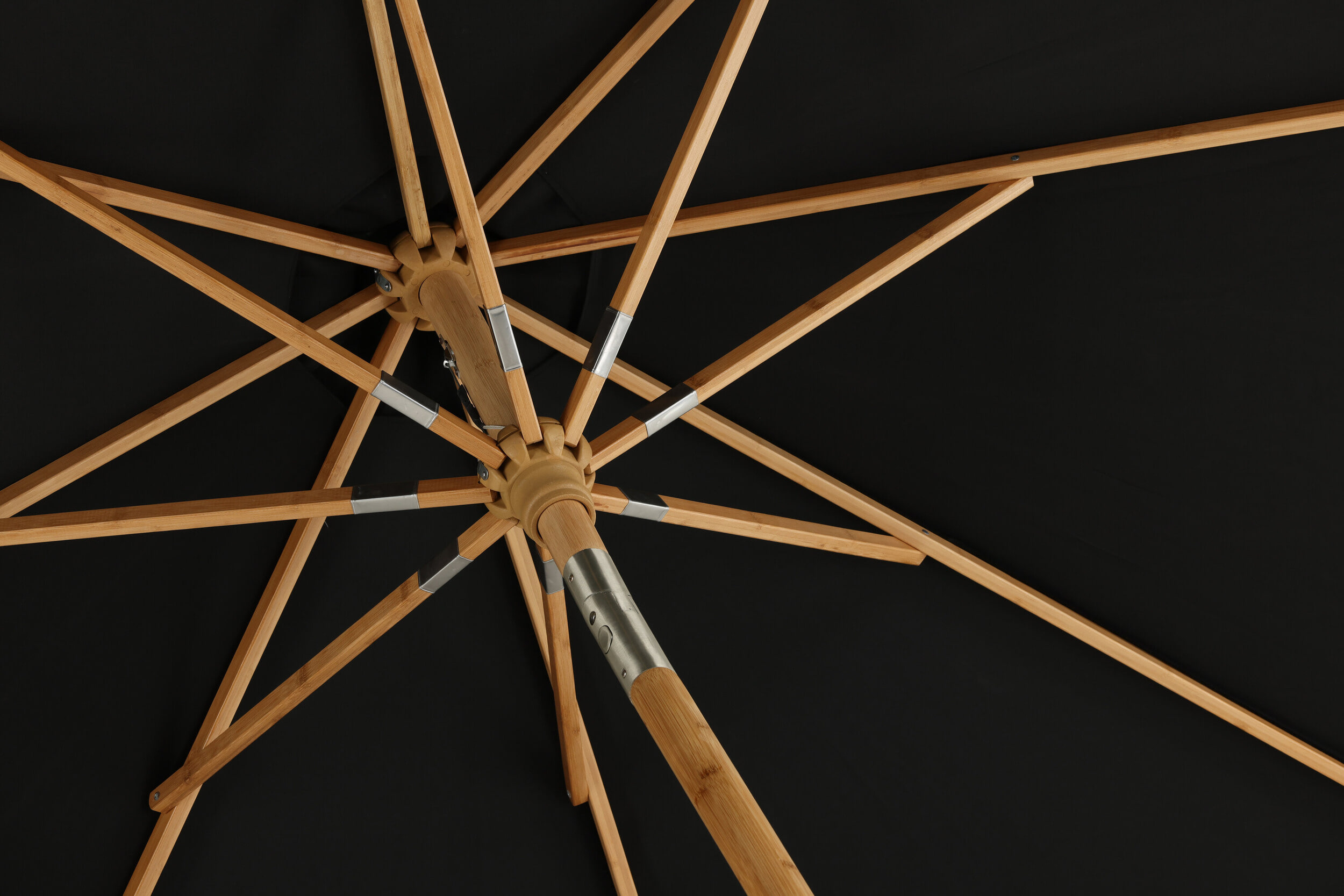 Nohr Parasol 'Genese' 270cm, kleur Zwart