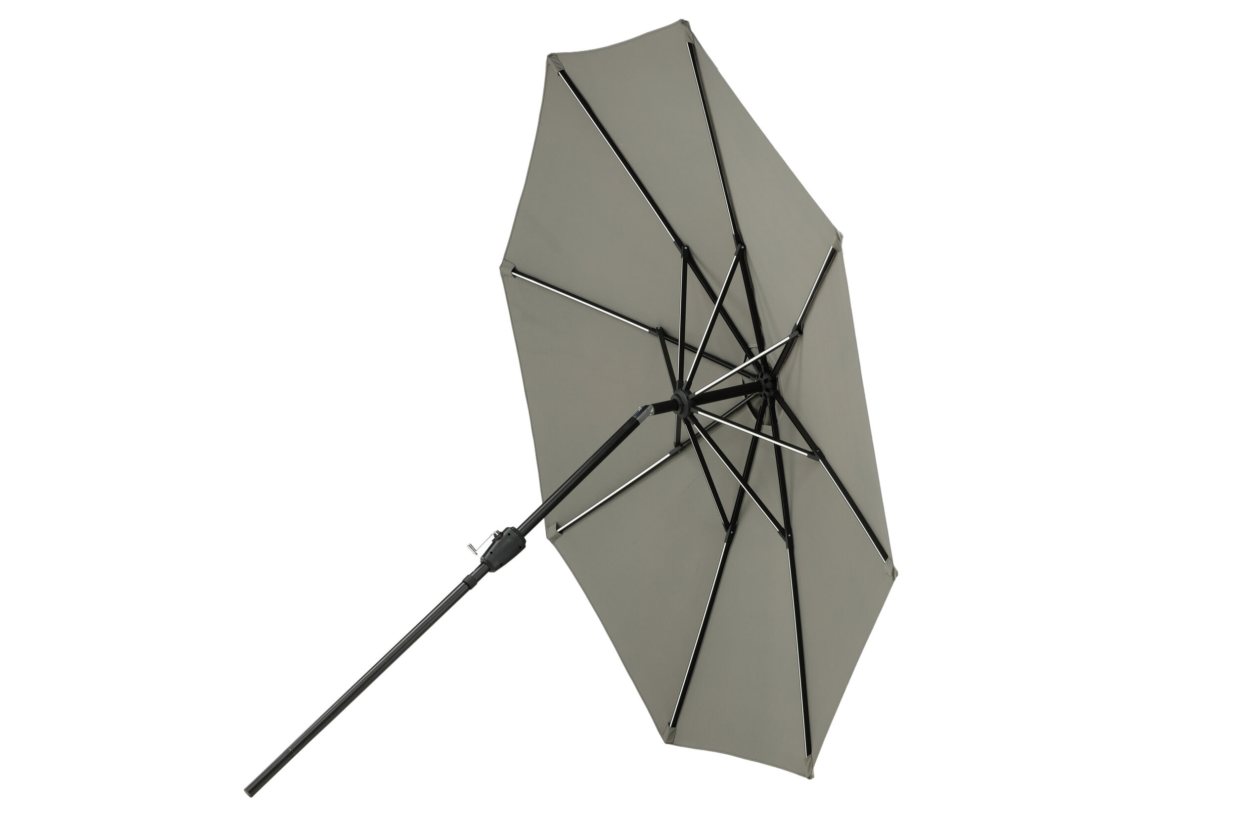 Nohr Parasol 'Bryttany' LED, 270cm, kleur Grijs