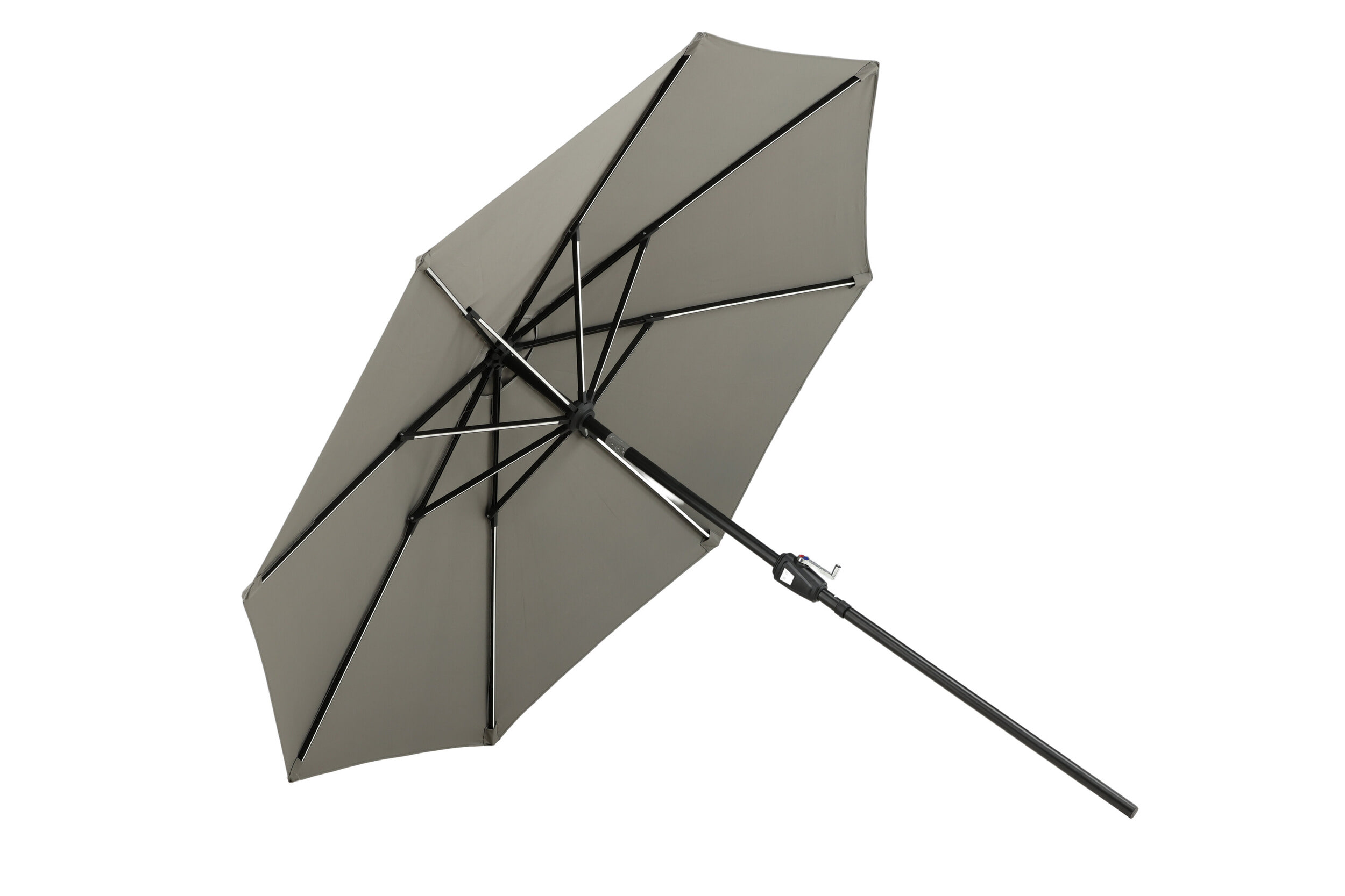 Nohr Parasol 'Bryttany' LED, 270cm, kleur Grijs