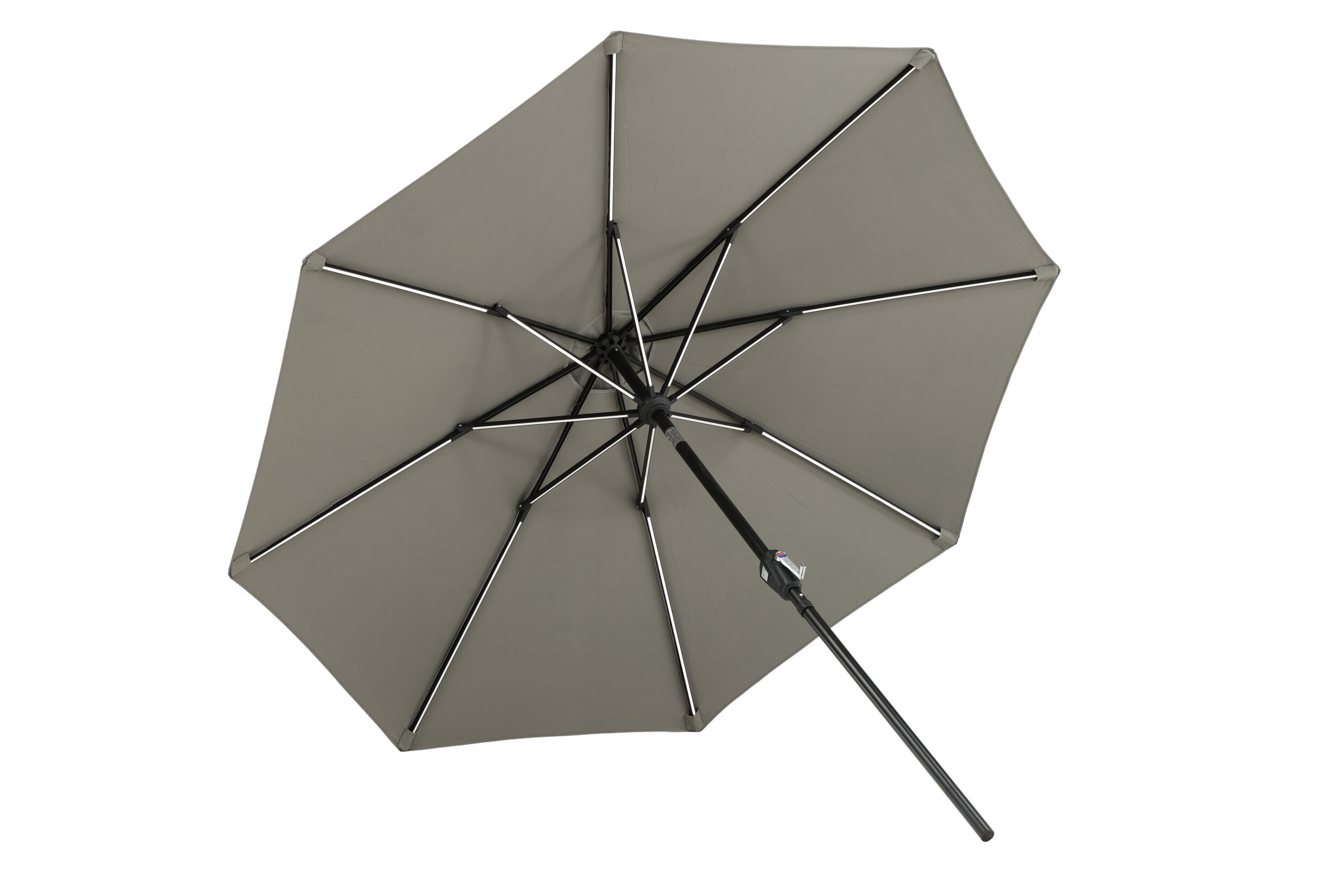 Nohr Parasol 'Bryttany' LED, 270cm, kleur Grijs