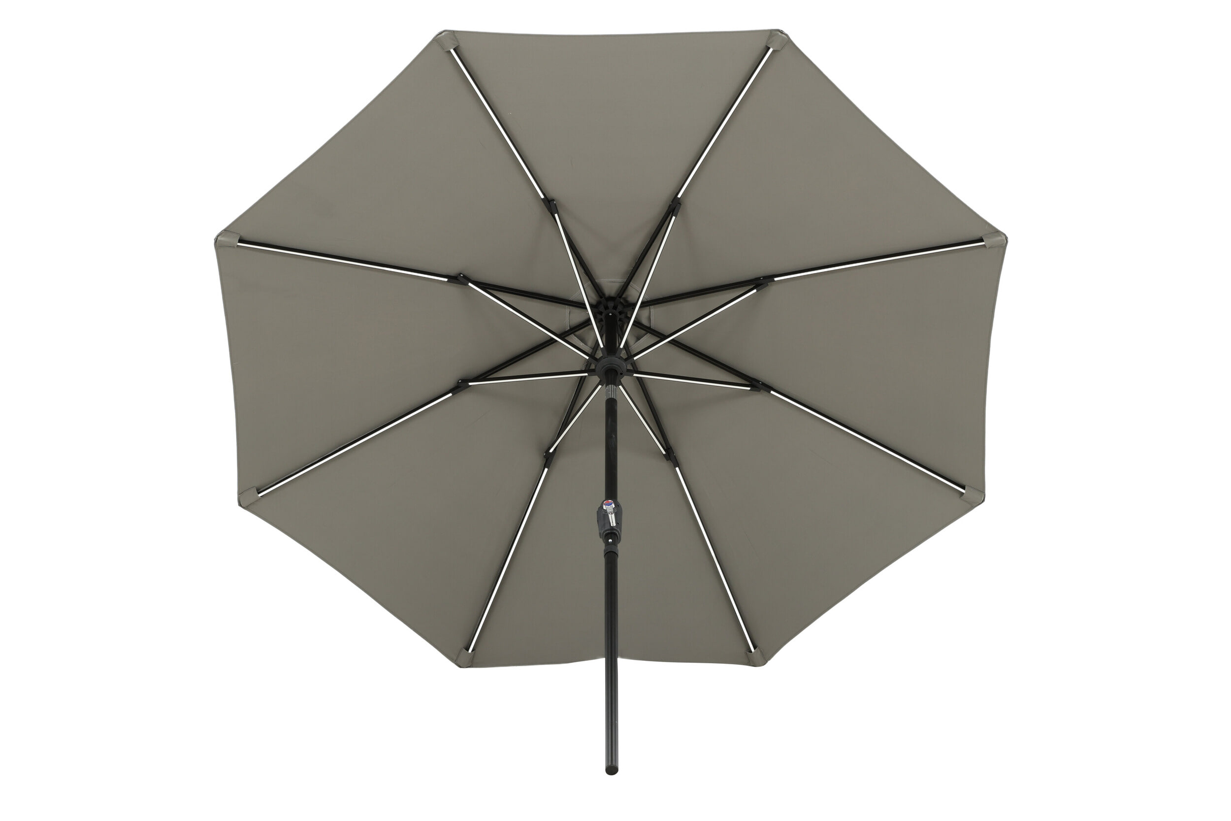 Nohr Parasol 'Bryttany' LED, 270cm, kleur Grijs