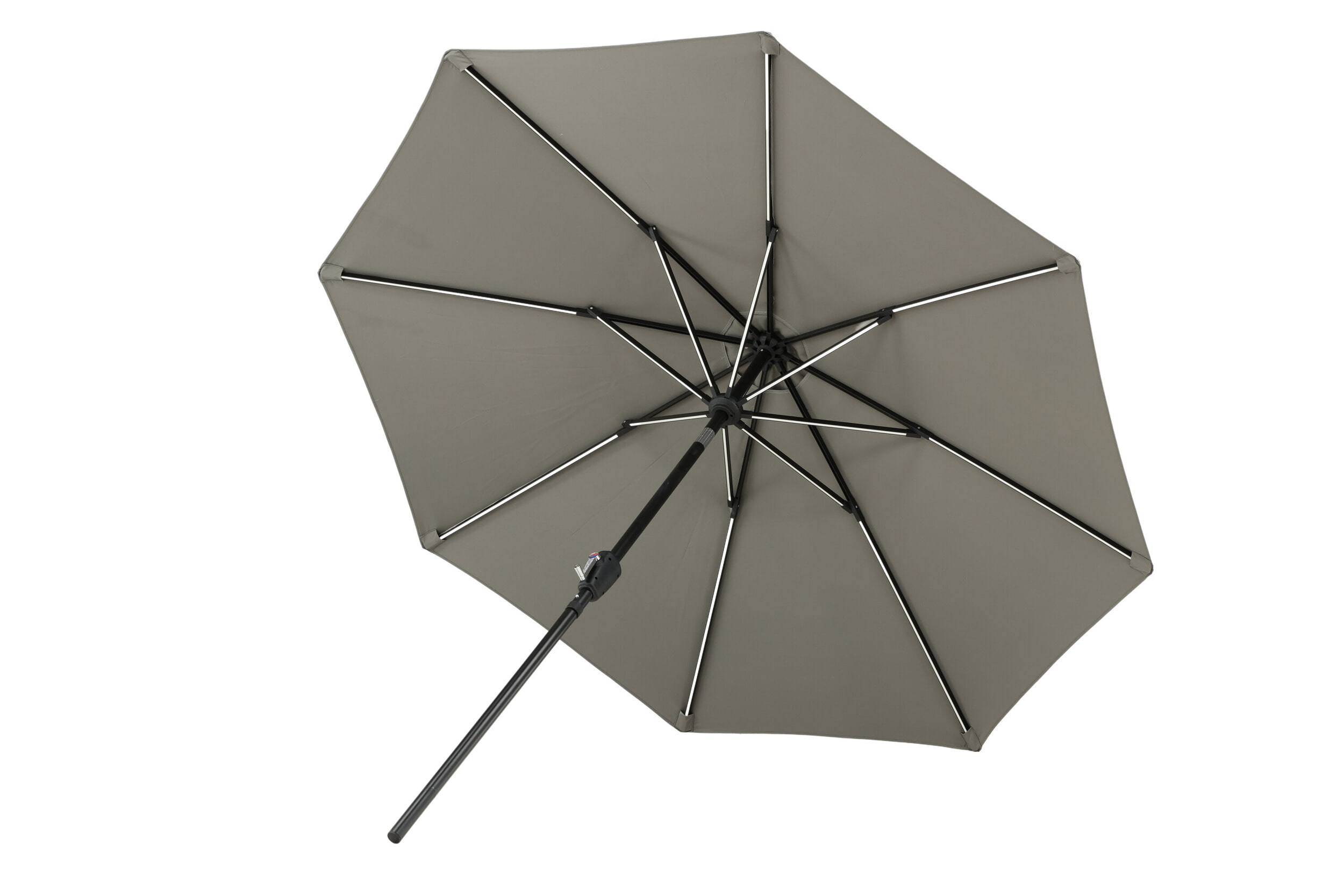 Nohr Parasol 'Bryttany' LED, 270cm, kleur Grijs