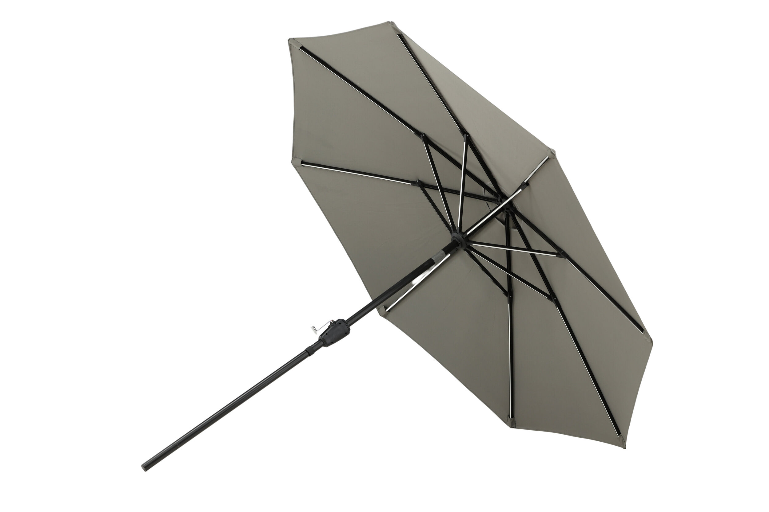 Nohr Parasol 'Bryttany' LED, 270cm, kleur Grijs