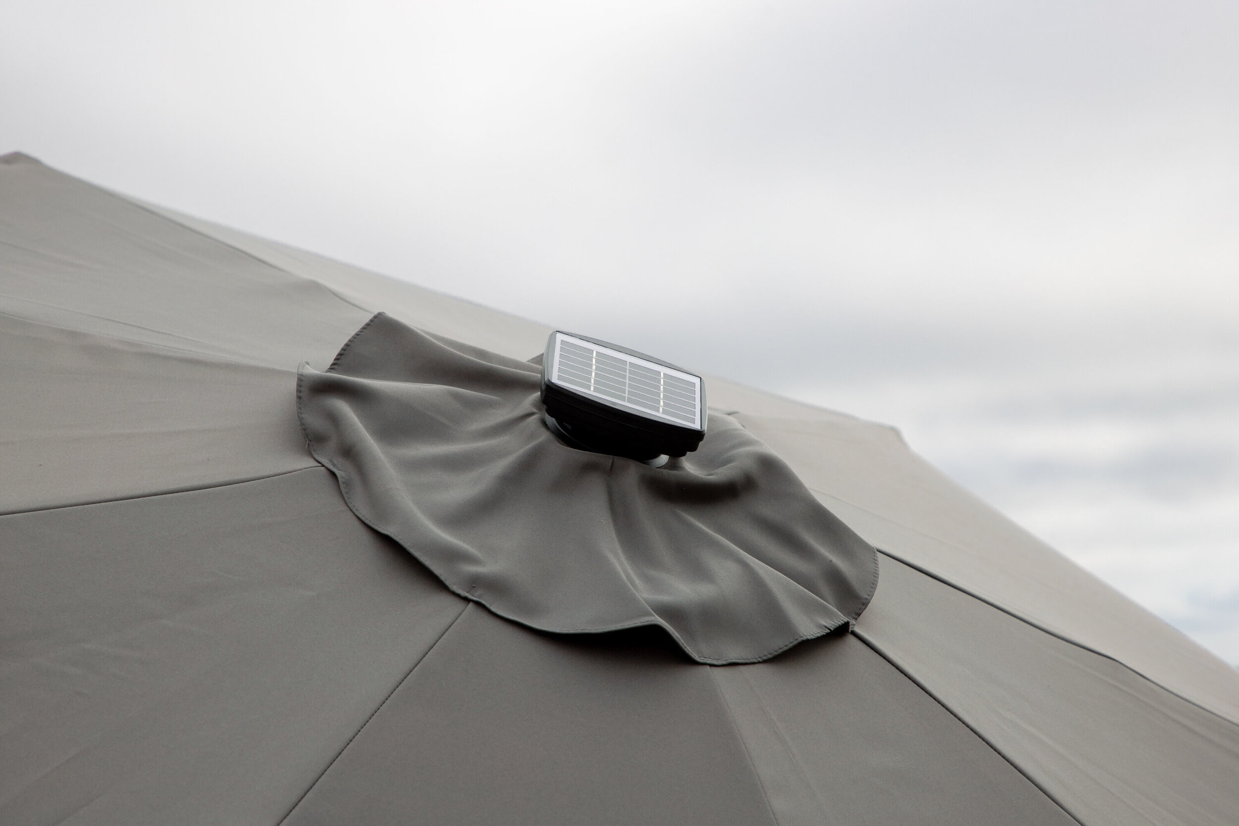 Nohr Parasol 'Bryttany' LED, 270cm, kleur Grijs