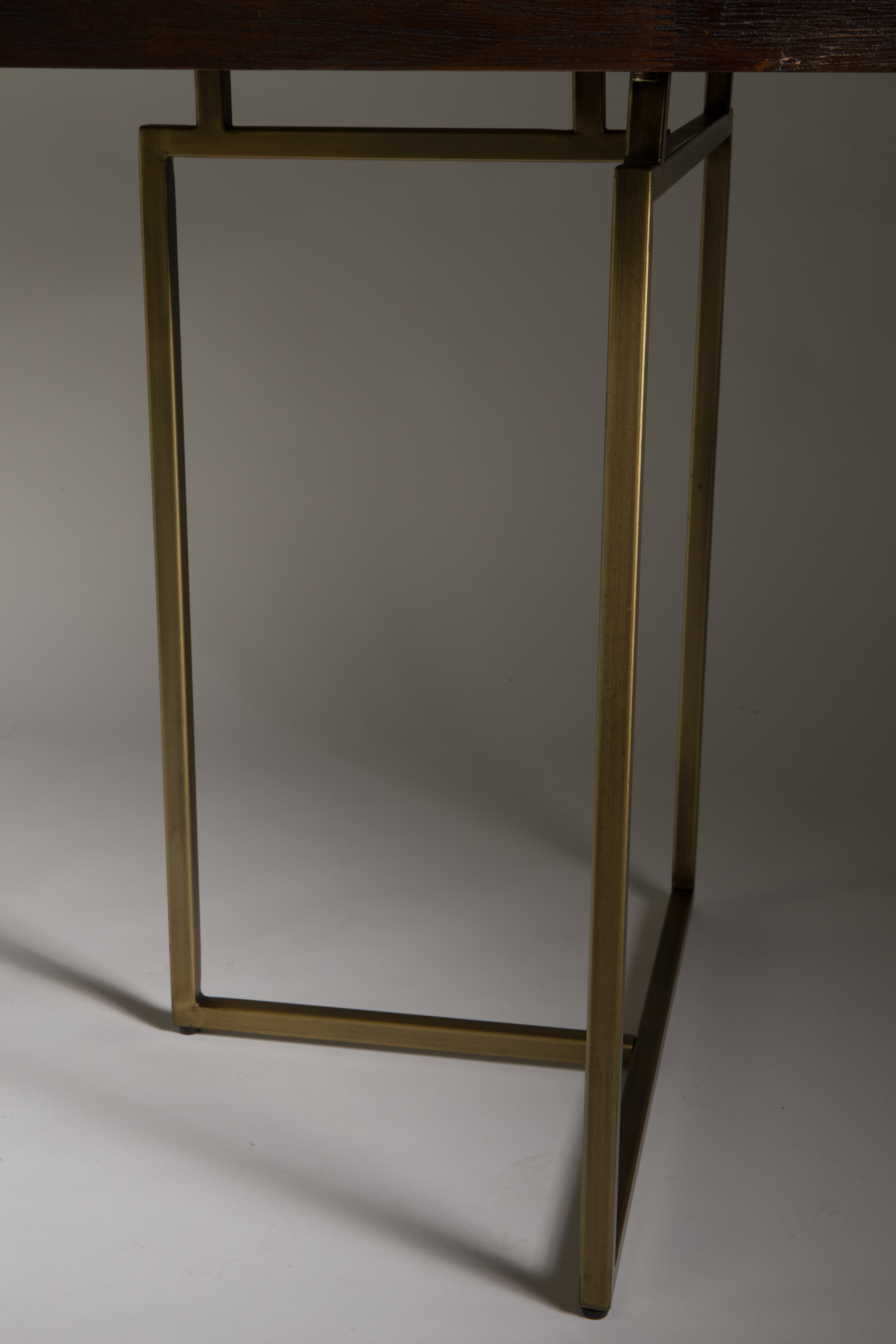 Dutchbone Eettafel 'Class' Antique Brass, 180 x 90cm
