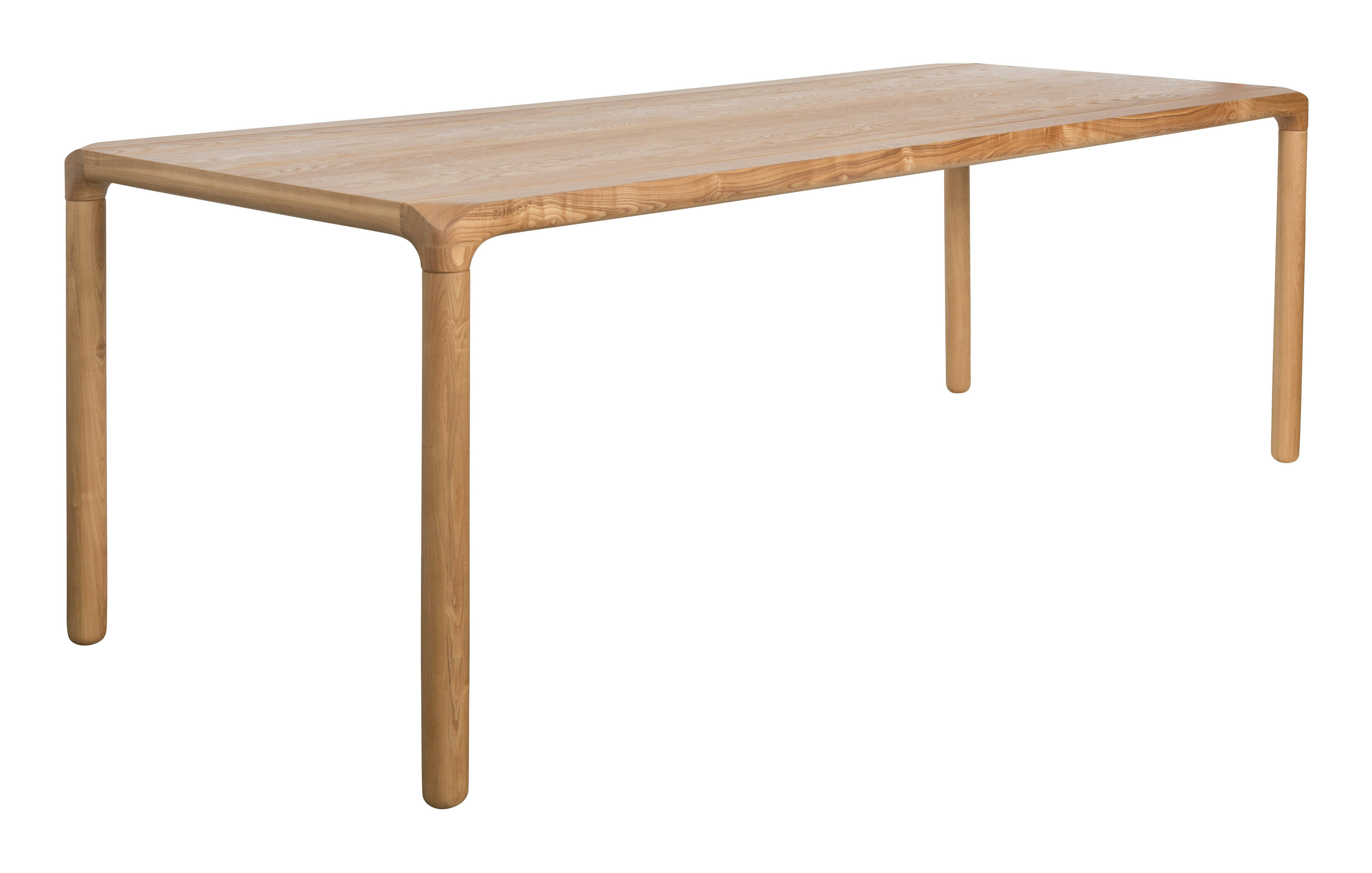 Zuiver Eettafel 'Storm' Essenhout, 220 x 90cm, kleur Naturel
