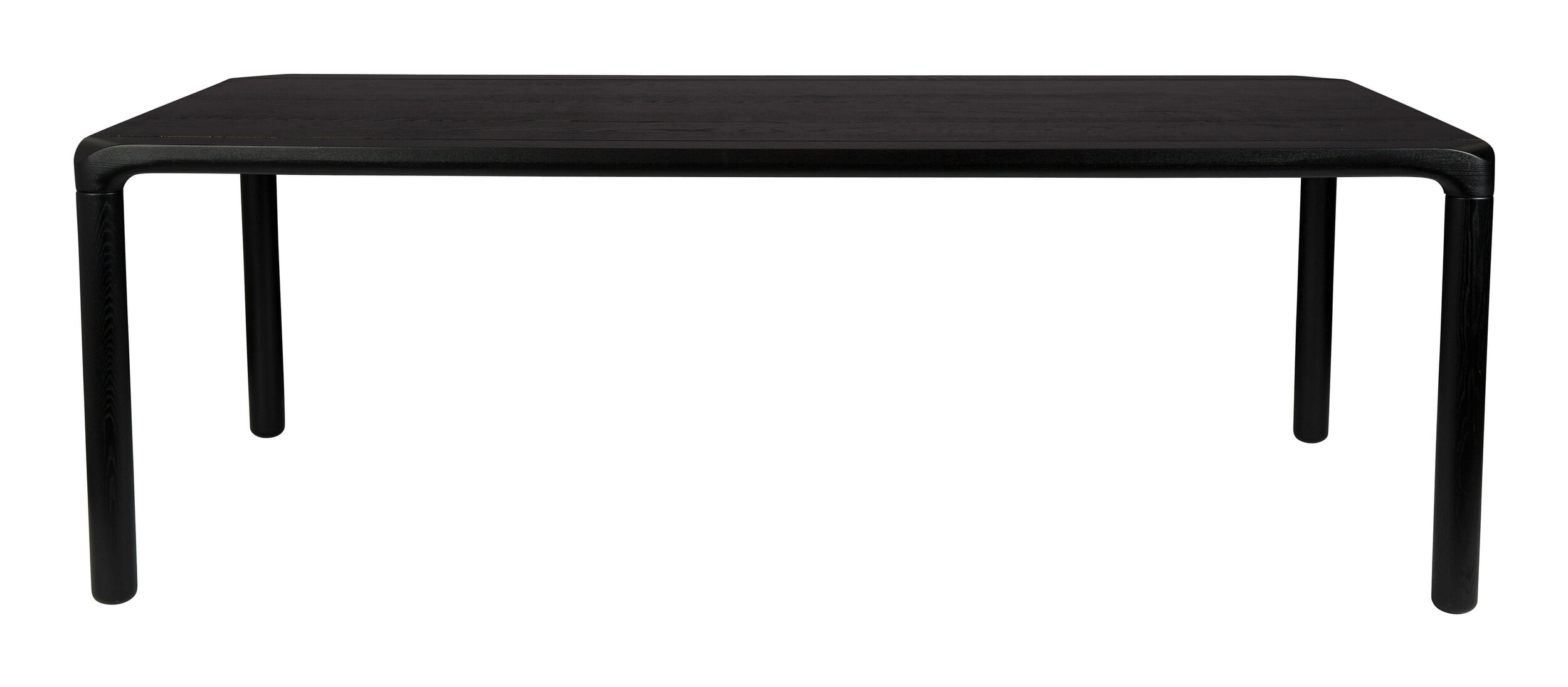 Zuiver Eettafel 'Storm' Essenhout, 220 x 90cm, kleur Zwart