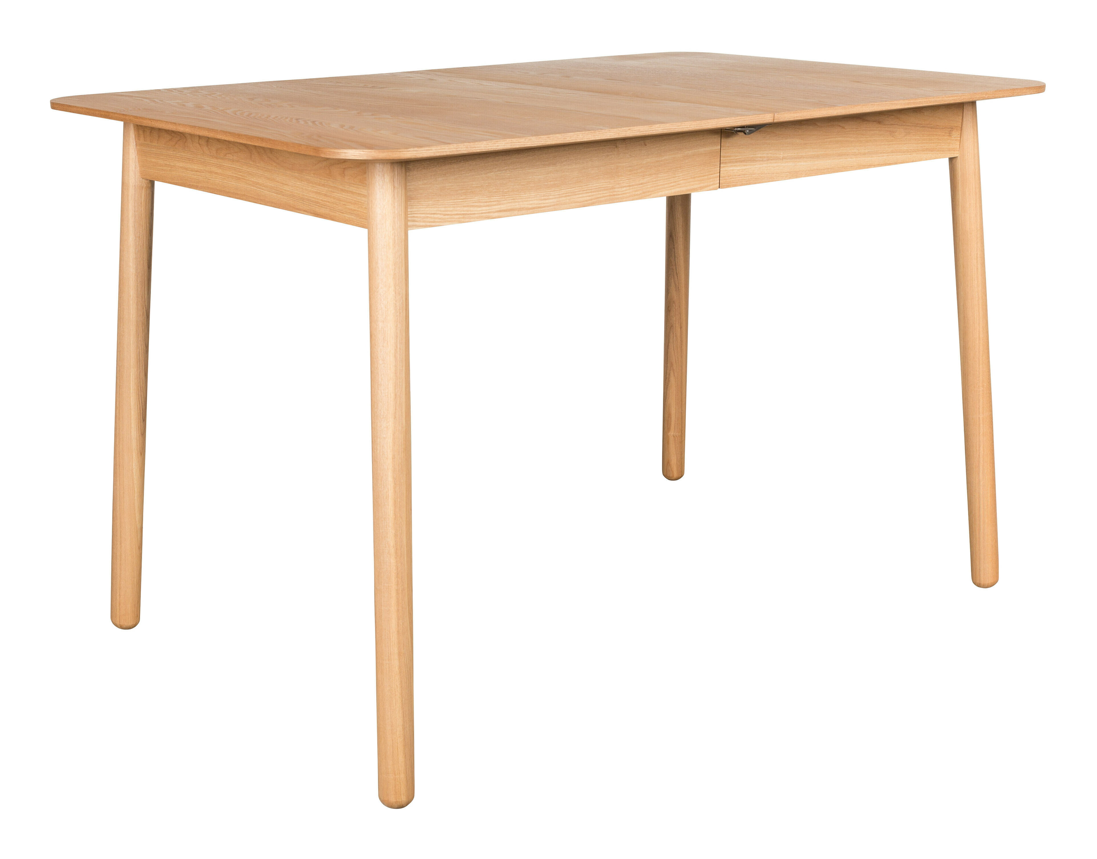 Zuiver Uitschuifbare Eettafel 'Glimps' Essenhout, kleur Naturel
