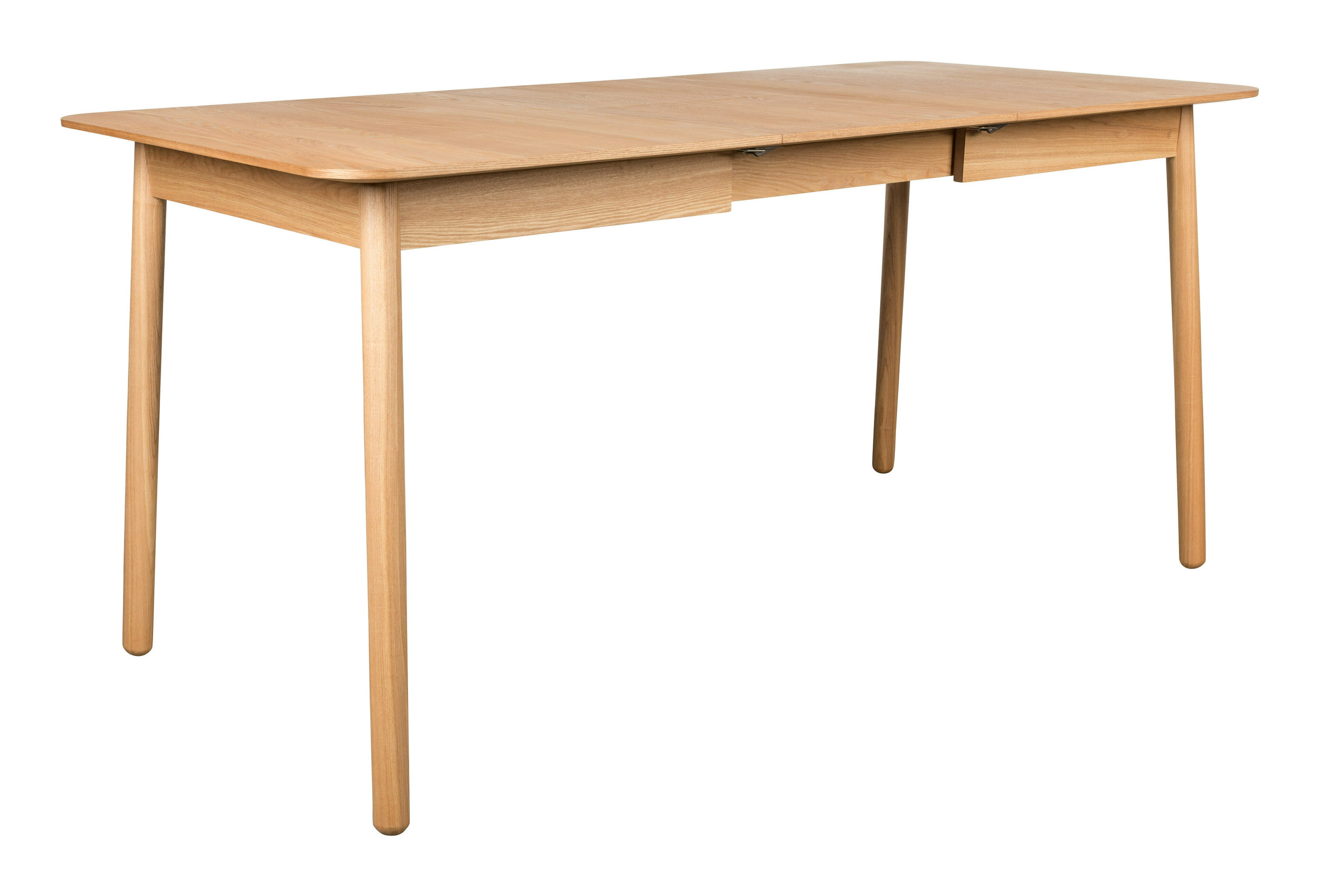 Zuiver Uitschuifbare Eettafel 'Glimps' Essenhout, kleur Naturel