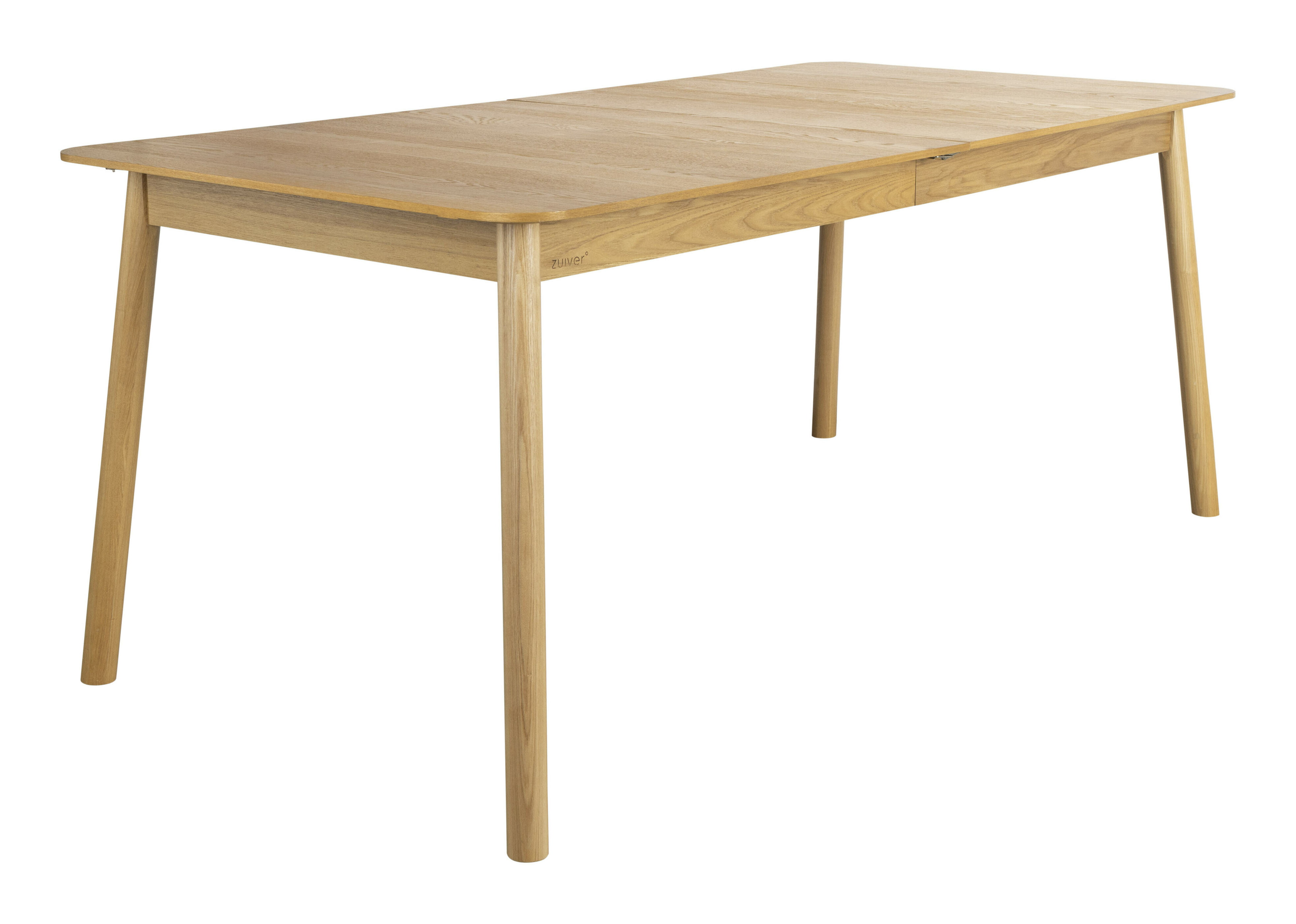 Zuiver Uitschuifbare Eettafel 'Glimps' Essenhout, 180-240 x 90cm, kleur Naturel