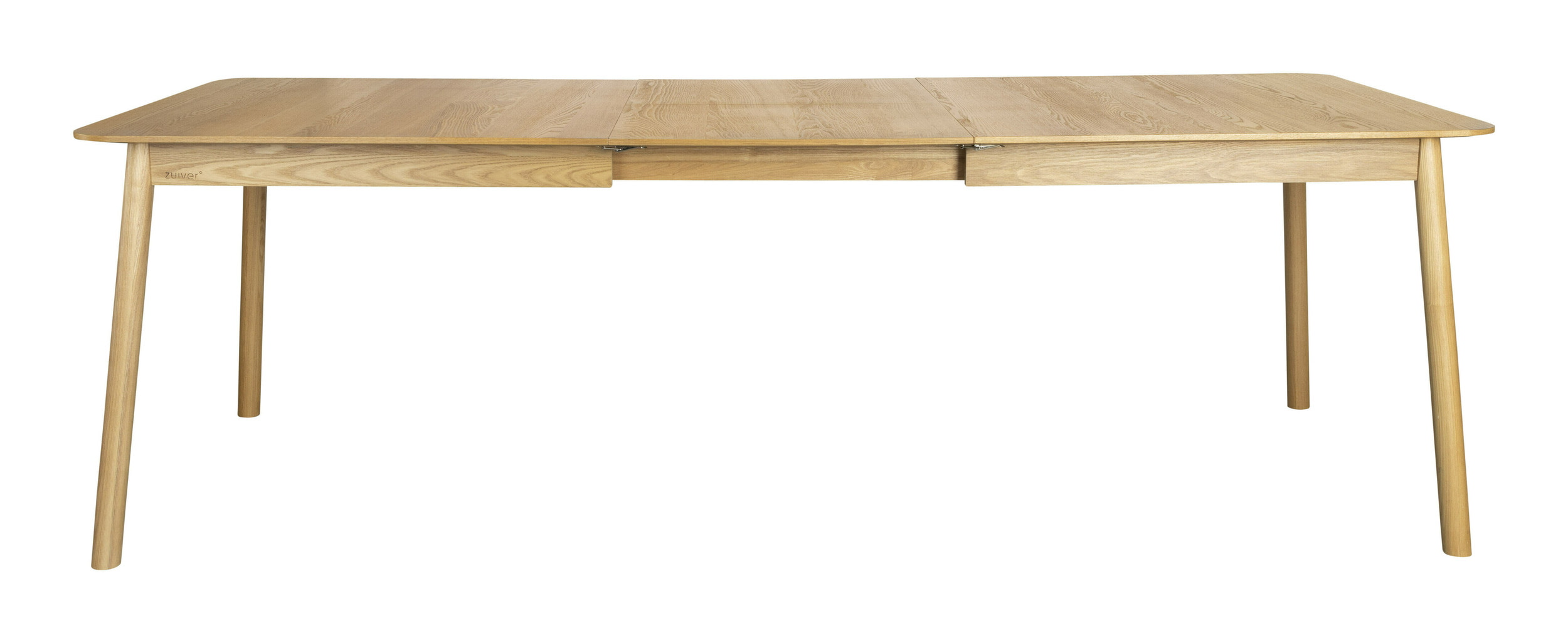 Zuiver Uitschuifbare Eettafel 'Glimps' Essenhout, 180-240 x 90cm, kleur Naturel