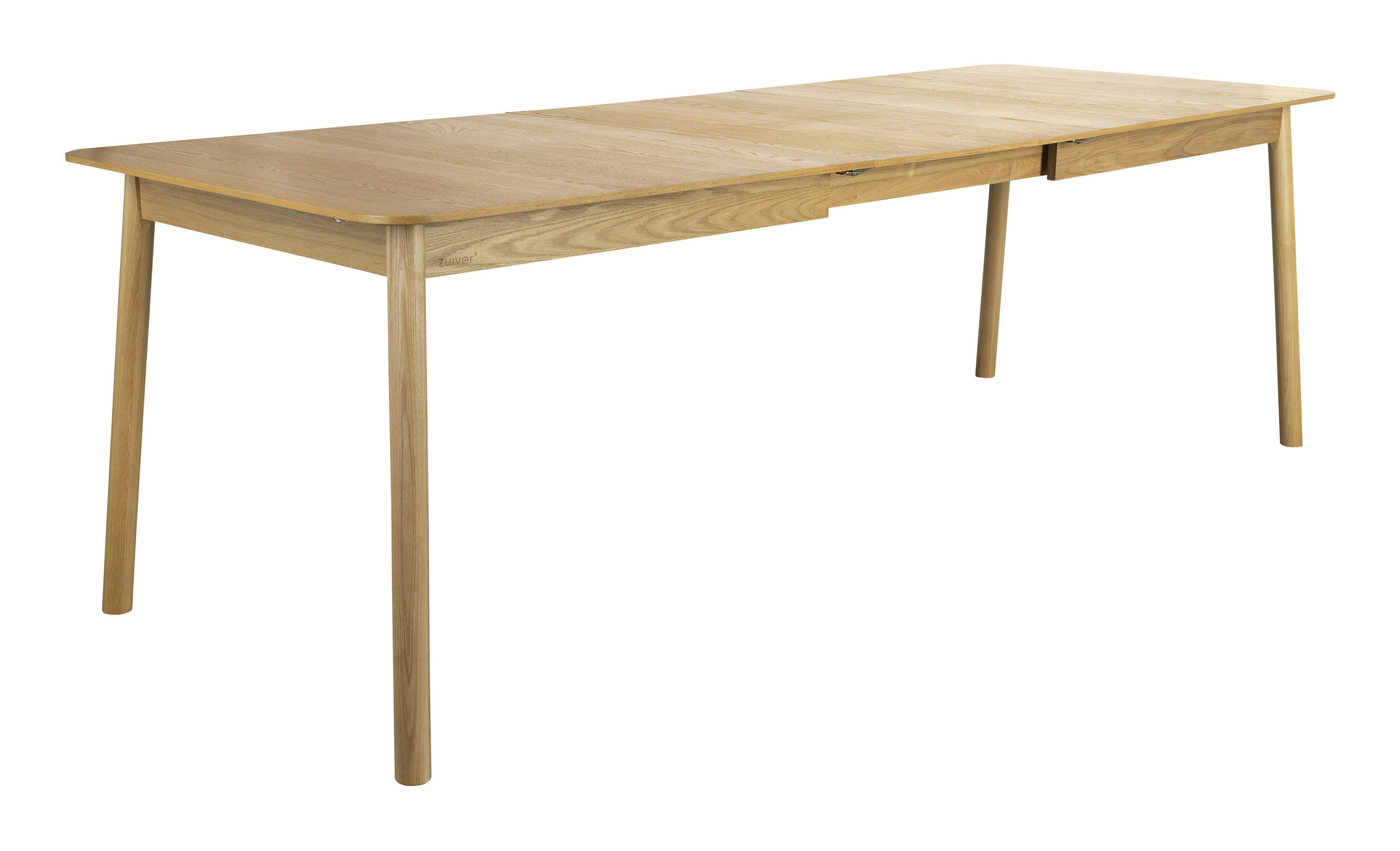 Zuiver Uitschuifbare Eettafel 'Glimps' Essenhout, 180-240 x 90cm, kleur Naturel