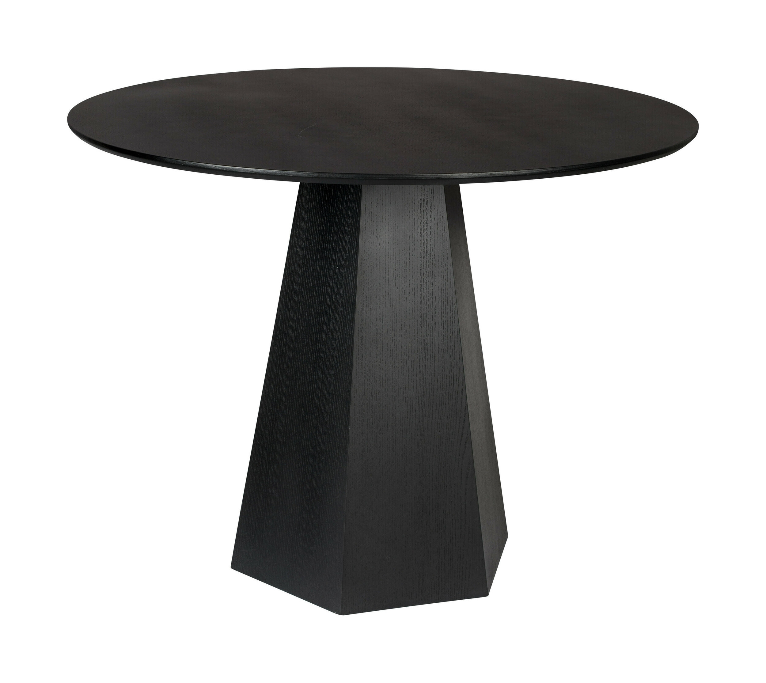 Zuiver Ronde Eettafel 'Pilar' Essenhout, 100cm, kleur Zwart