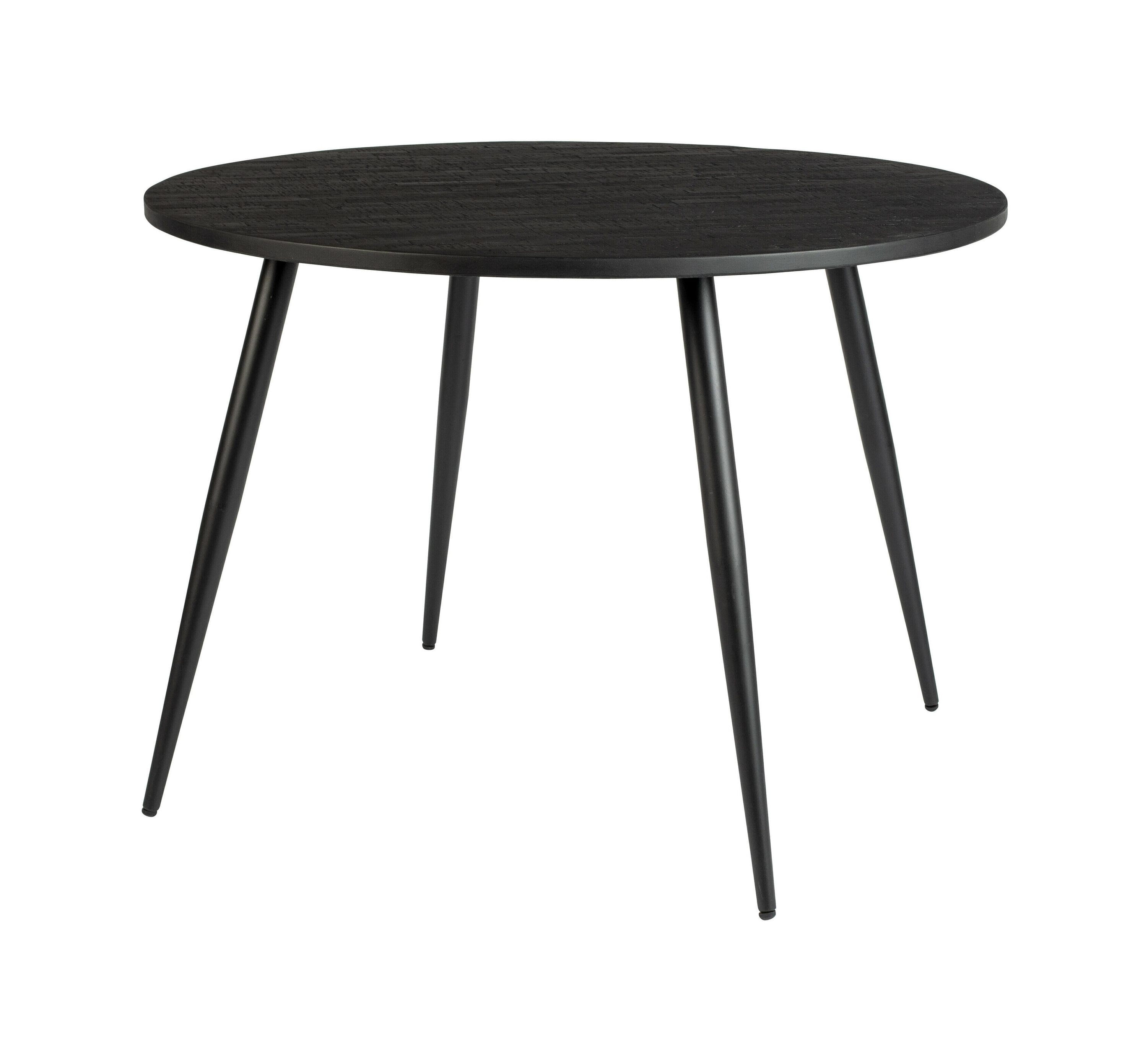 ZILT Ronde Eettafel Everton Teakhout, 110cm - Zwart
