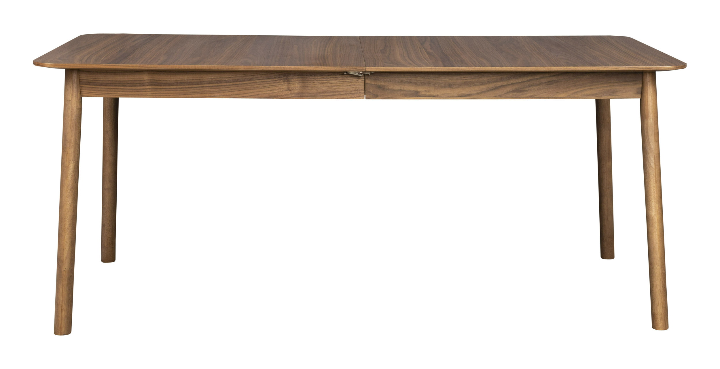 Zuiver Uitschuifbare Eettafel 'Glimps' Notenhout, 180-240 x 90cm, kleur Bruin