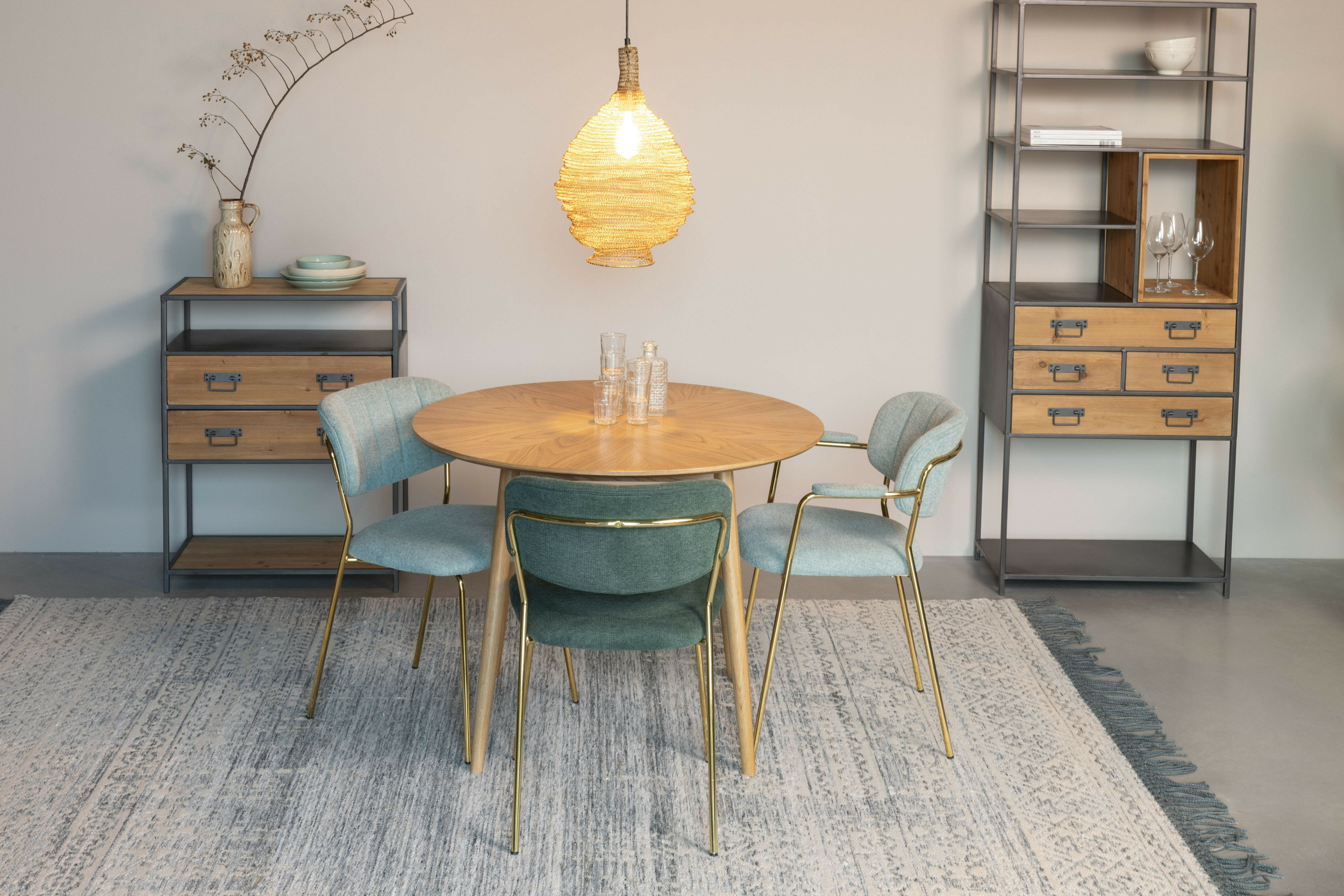 ZILT Ronde Eettafel 'Memo' Eikenhout, 100cm, kleur Naturel