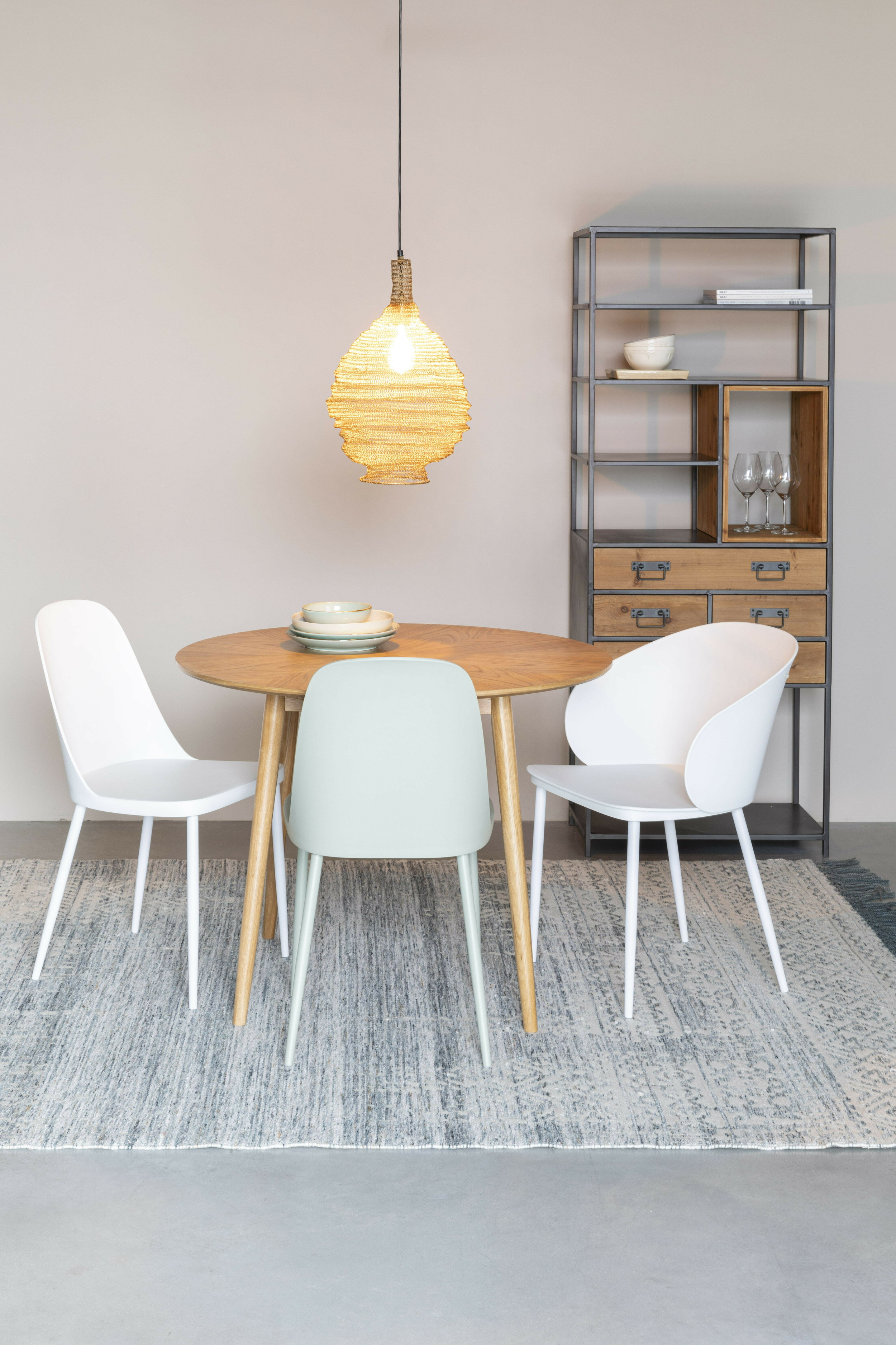 ZILT Ronde Eettafel 'Memo' Eikenhout, 100cm, kleur Naturel