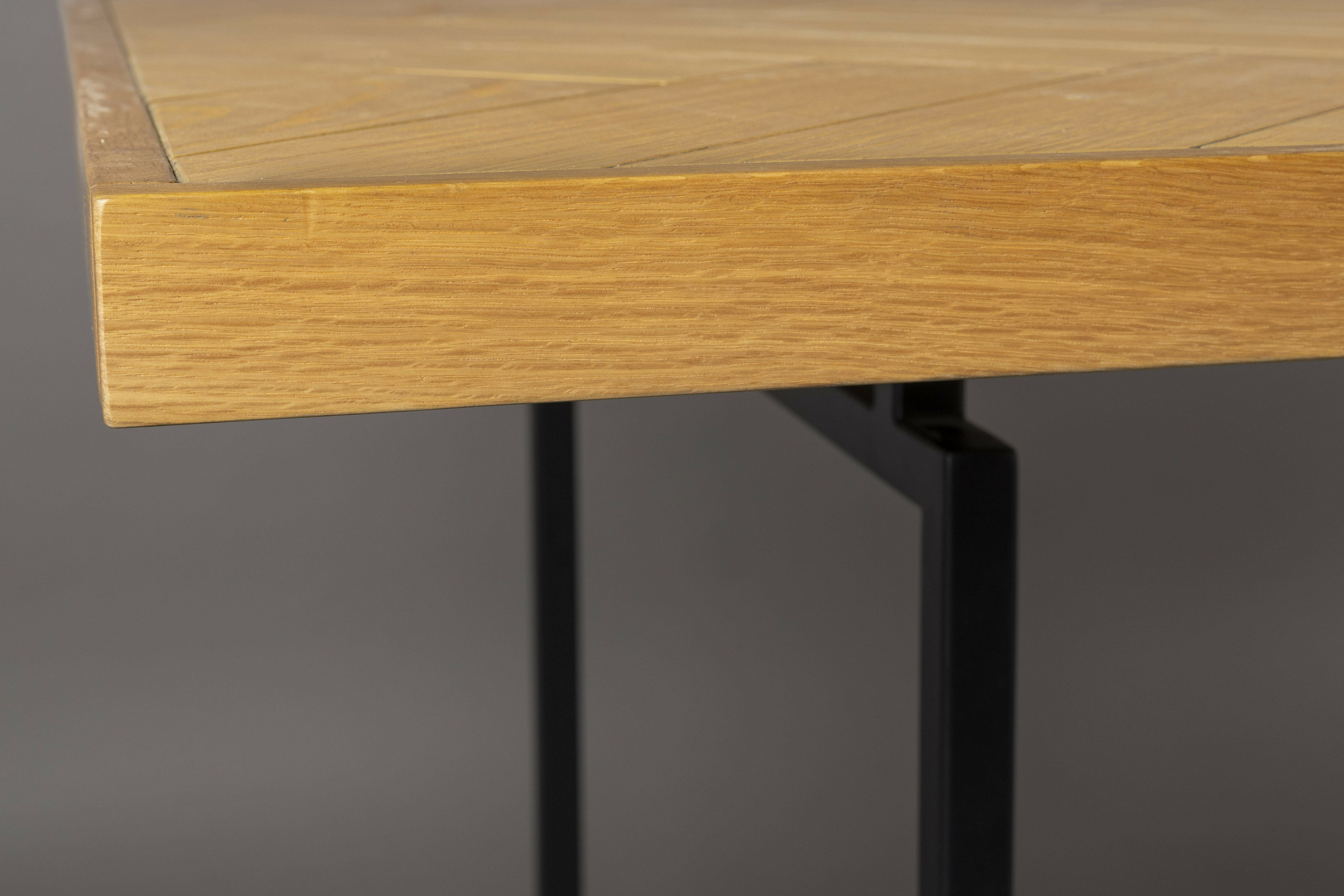 Dutchbone Eettafel 'Class' Eikenhout, 220 x 90cm, kleur Naturel