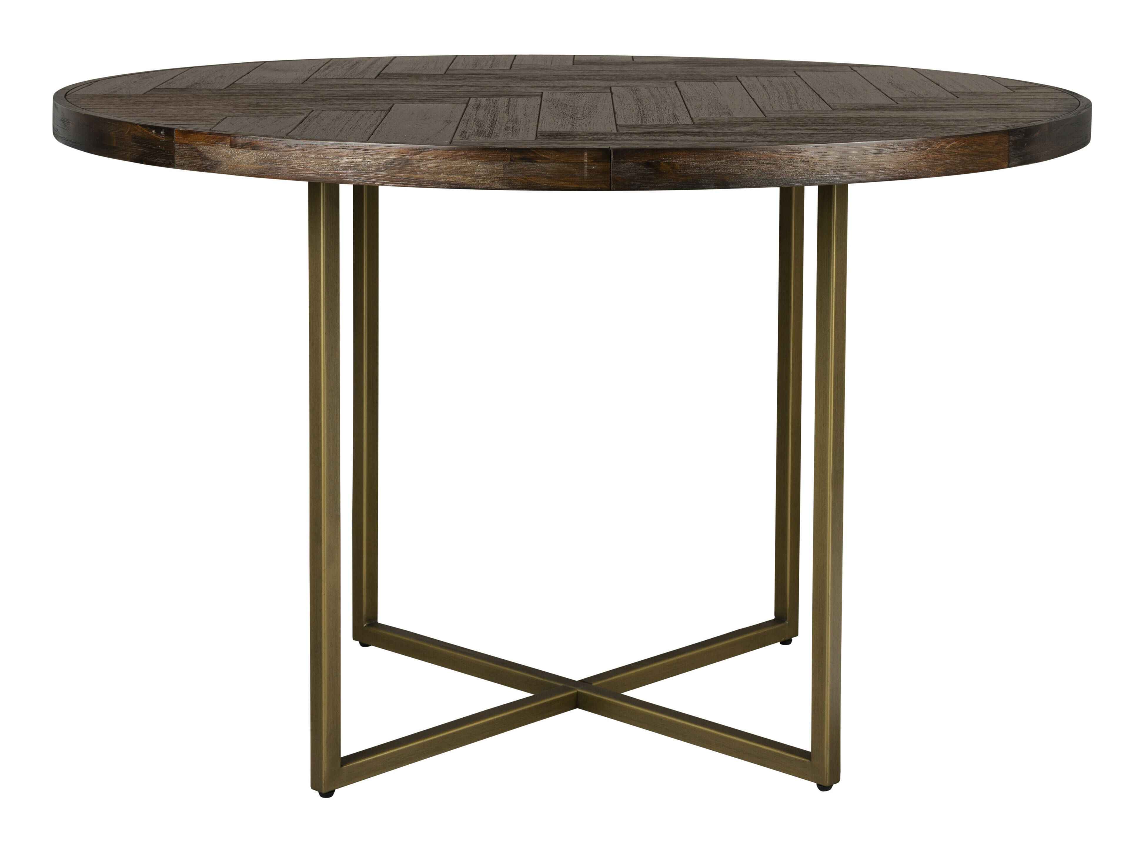 Dutchbone Ronde Eettafel 'Class' Acaciahout, 120cm, kleur Bruin