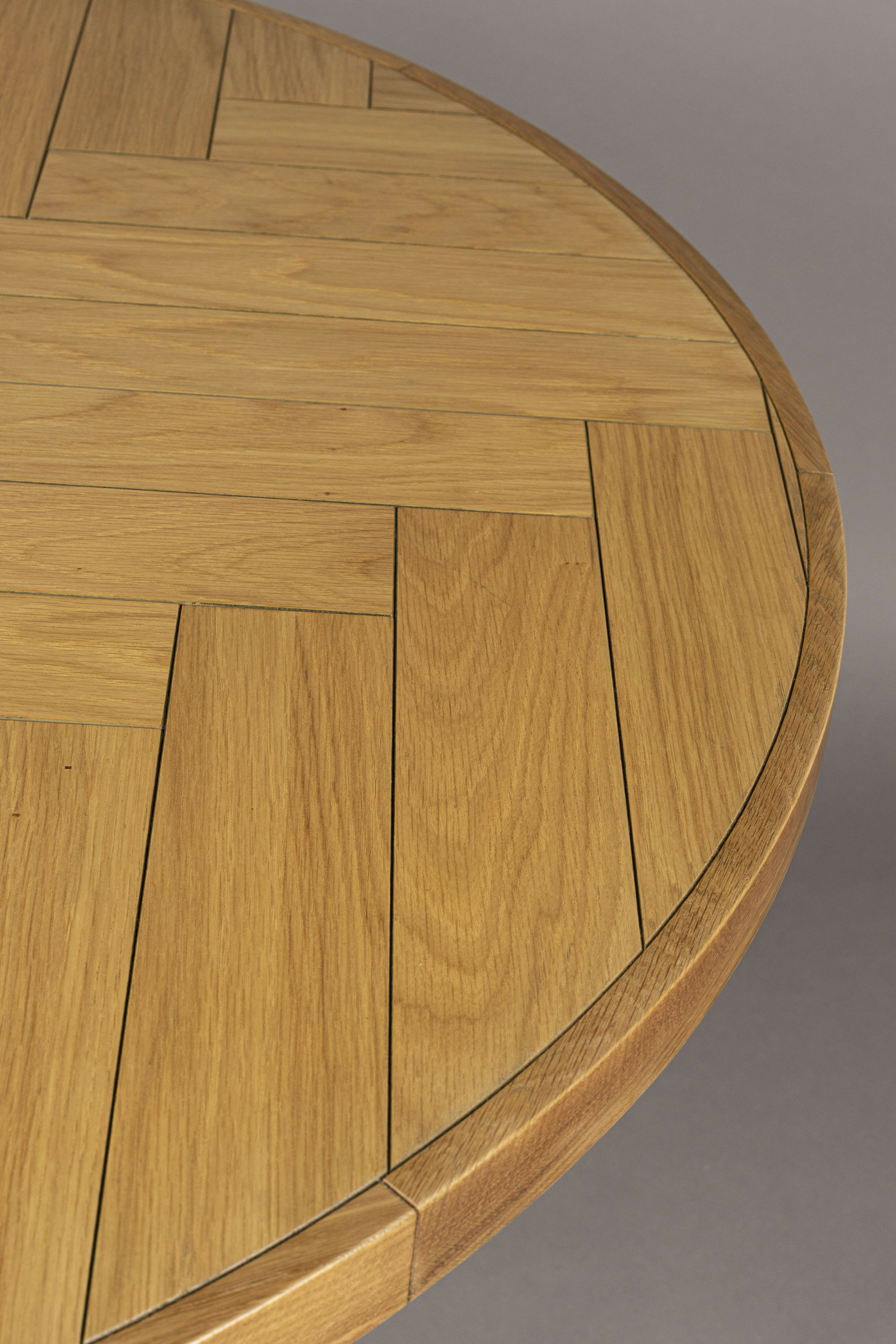 Dutchbone Ronde Eettafel 'Class' Eikenhout, 120cm, kleur Naturel